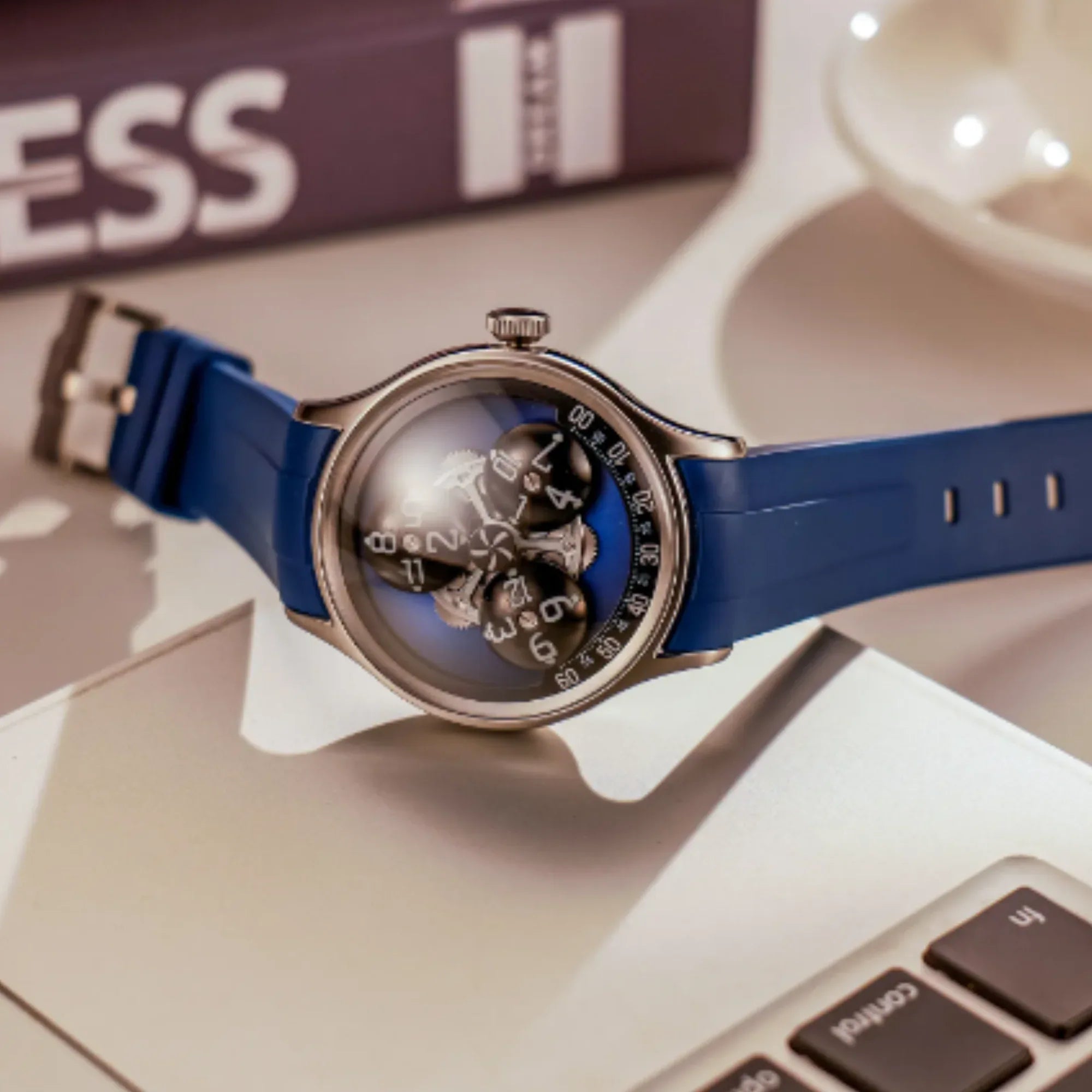 Interstellar travel Starry Sky OEM Luxury Automatic Movement Mechanical Wrist Watches - Blue - DREAM WATCHES