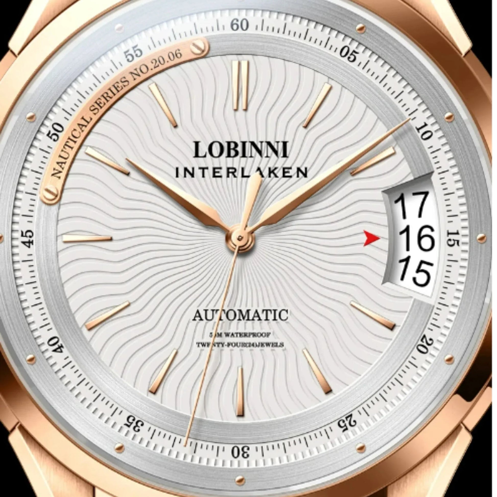 LOBINNI Automatic Watch For Men,Mens Watches Mechanical Wristwatch Waterproof Switzerland Clock Stainless Steel Top Luxury Brand - 17522 - DREAM WATCHES
