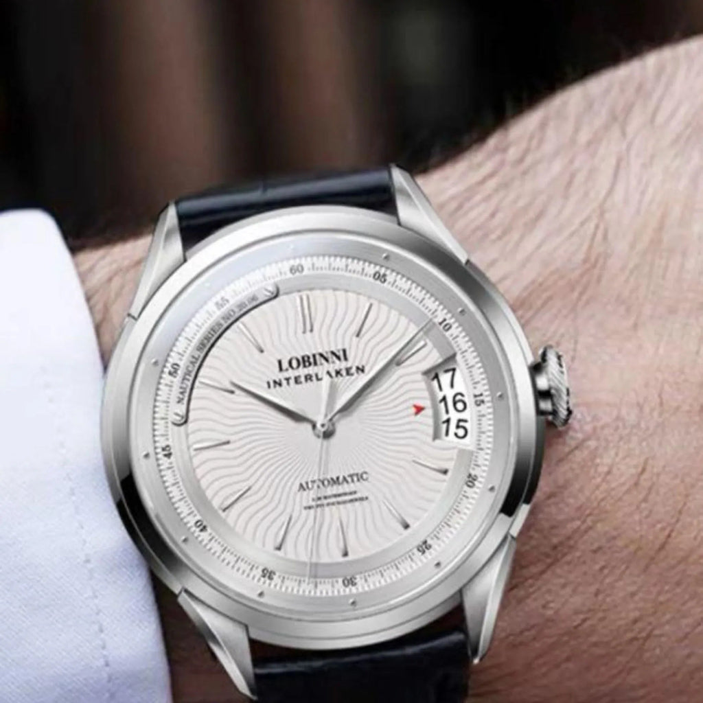 LOBINNI Automatic Watch For Men,Mens Watches Mechanical Wristwatch Waterproof Switzerland Clock Stainless Steel Top Luxury Brand - 17522 - DREAM WATCHES