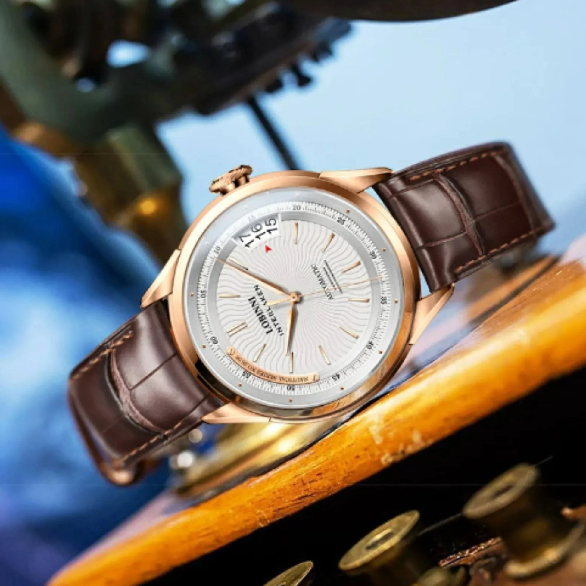 LOBINNI Automatic Watch For Men,Mens Watches Mechanical Wristwatch Waterproof Switzerland Clock Stainless Steel Top Luxury Brand - 17522 - DREAM WATCHES