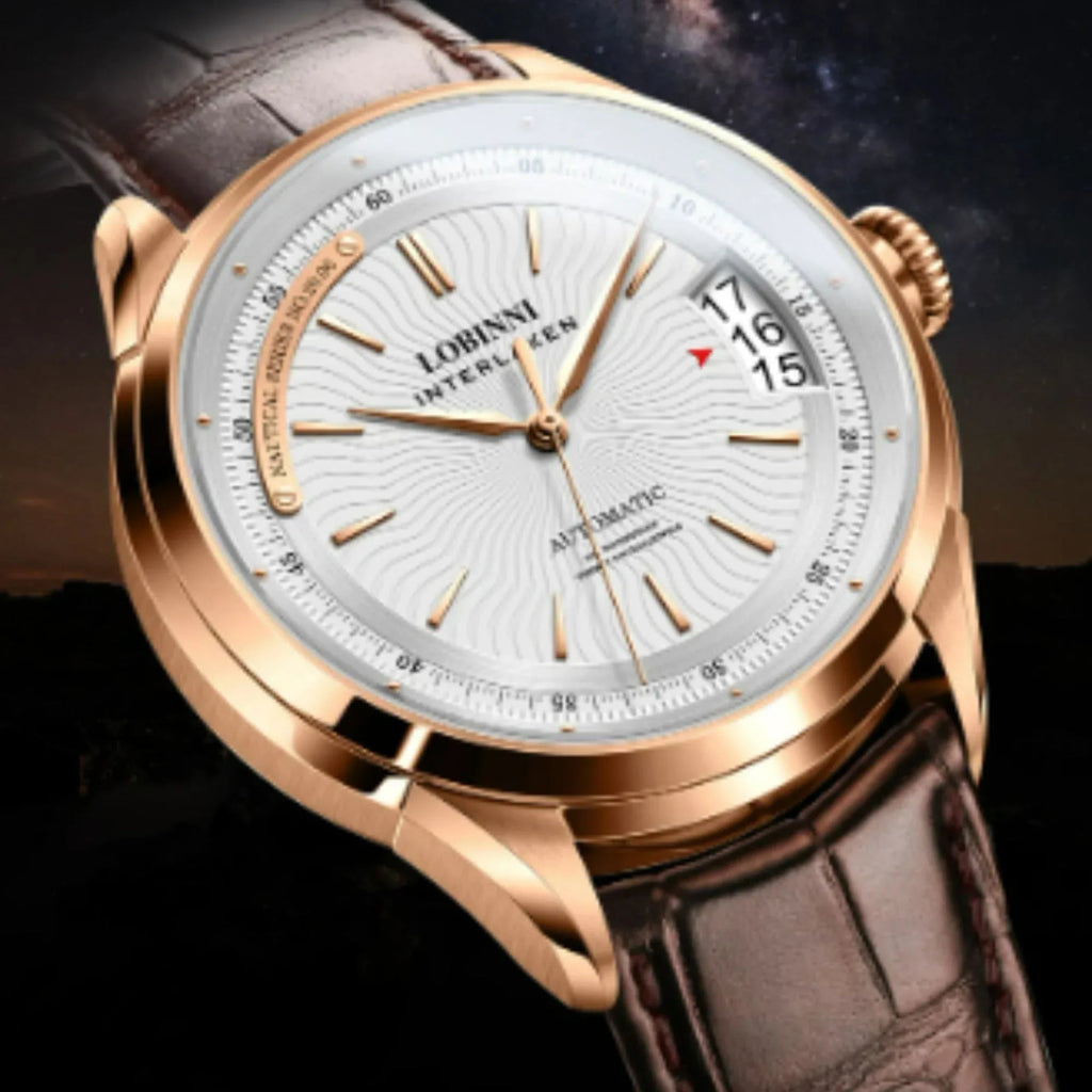 LOBINNI Automatic Watch For Men,Mens Watches Mechanical Wristwatch Waterproof Switzerland Clock Stainless Steel Top Luxury Brand - 17522 - DREAM WATCHES