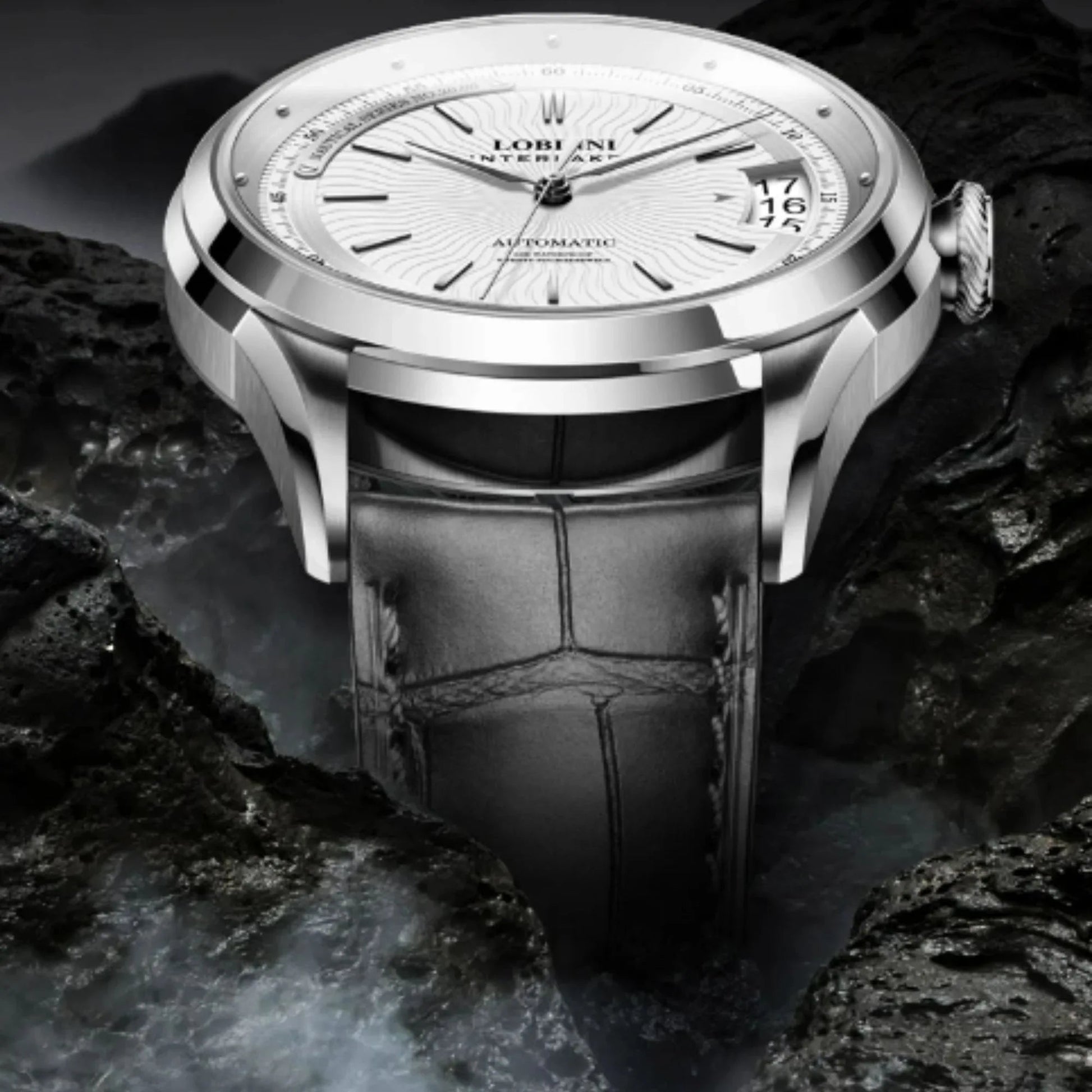 LOBINNI Automatic Watch For Men,Mens Watches Mechanical Wristwatch Waterproof Switzerland Clock Stainless Steel Top Luxury Brand - 17522 - DREAM WATCHES