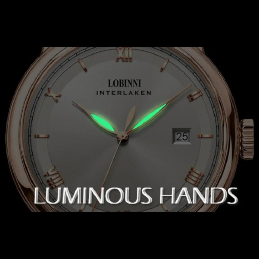 LOBINNI Brand Men Watches Automatic Stainless Steel Waterproof Watch Men Luxury Business Sport Mechanical Wristwatch - 14003 - DREAM WATCHES