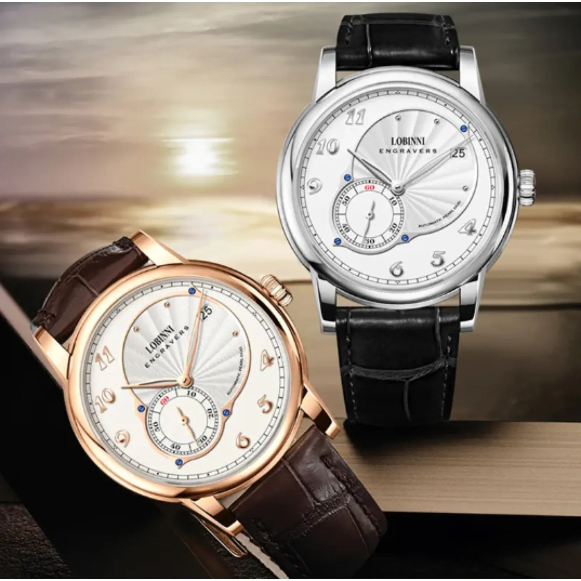 LOBINNI High Quality Micro-Rotor Super Thin Movement Men Watches Automatic Mechanical Watches Sapphire Galss Waterpoor Watches - 1999 - DREAM WATCHES