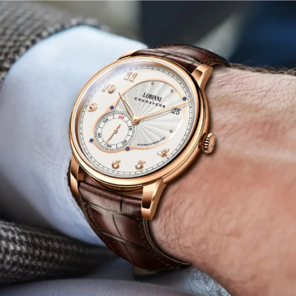 LOBINNI High Quality Micro-Rotor Super Thin Movement Men Watches Automatic Mechanical Watches Sapphire Galss Waterpoor Watches - 1999 - DREAM WATCHES