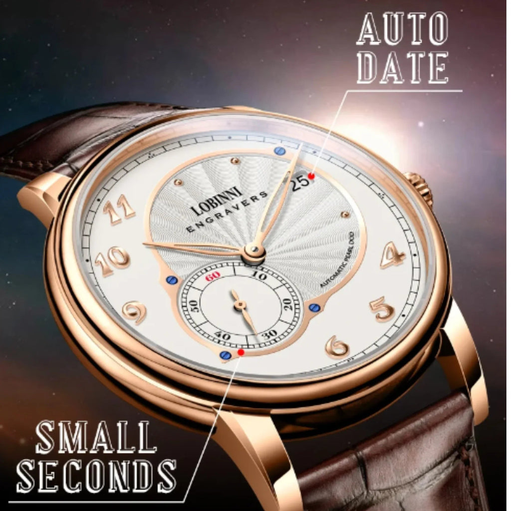 LOBINNI High Quality Micro-Rotor Super Thin Movement Men Watches Automatic Mechanical Watches Sapphire Galss Waterpoor Watches -1999 - DREAM WATCHES