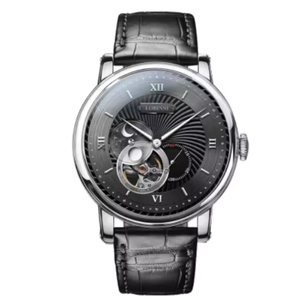 LOBINNI Luxury Automatic Mechanical Men's Watches Waterproof Skeleton Moon Phase Clocks L18013 - DREAM WATCHES
