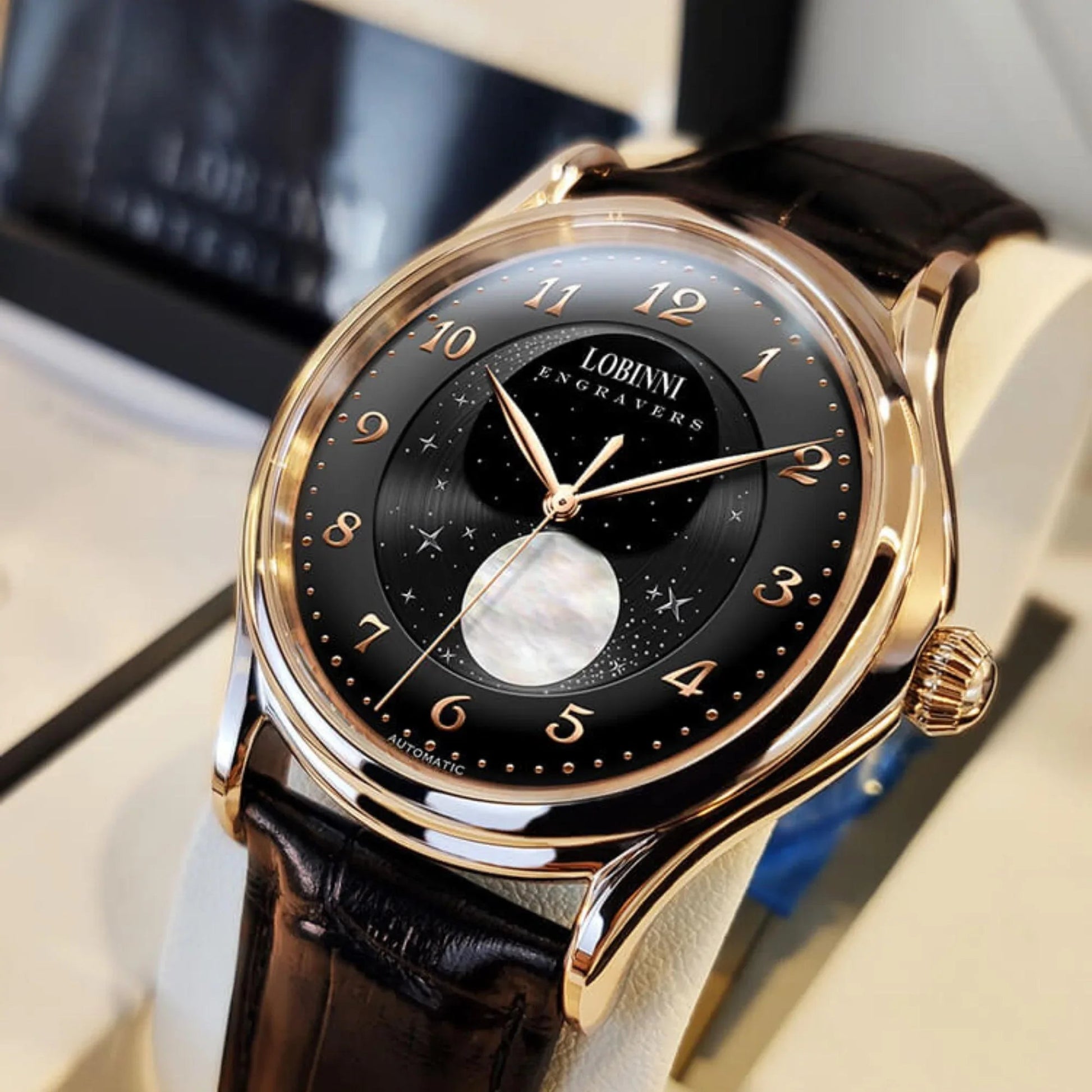 Lobinni Luxury Automatic Mens Wrist Watch - L18010 - DREAM WATCHES