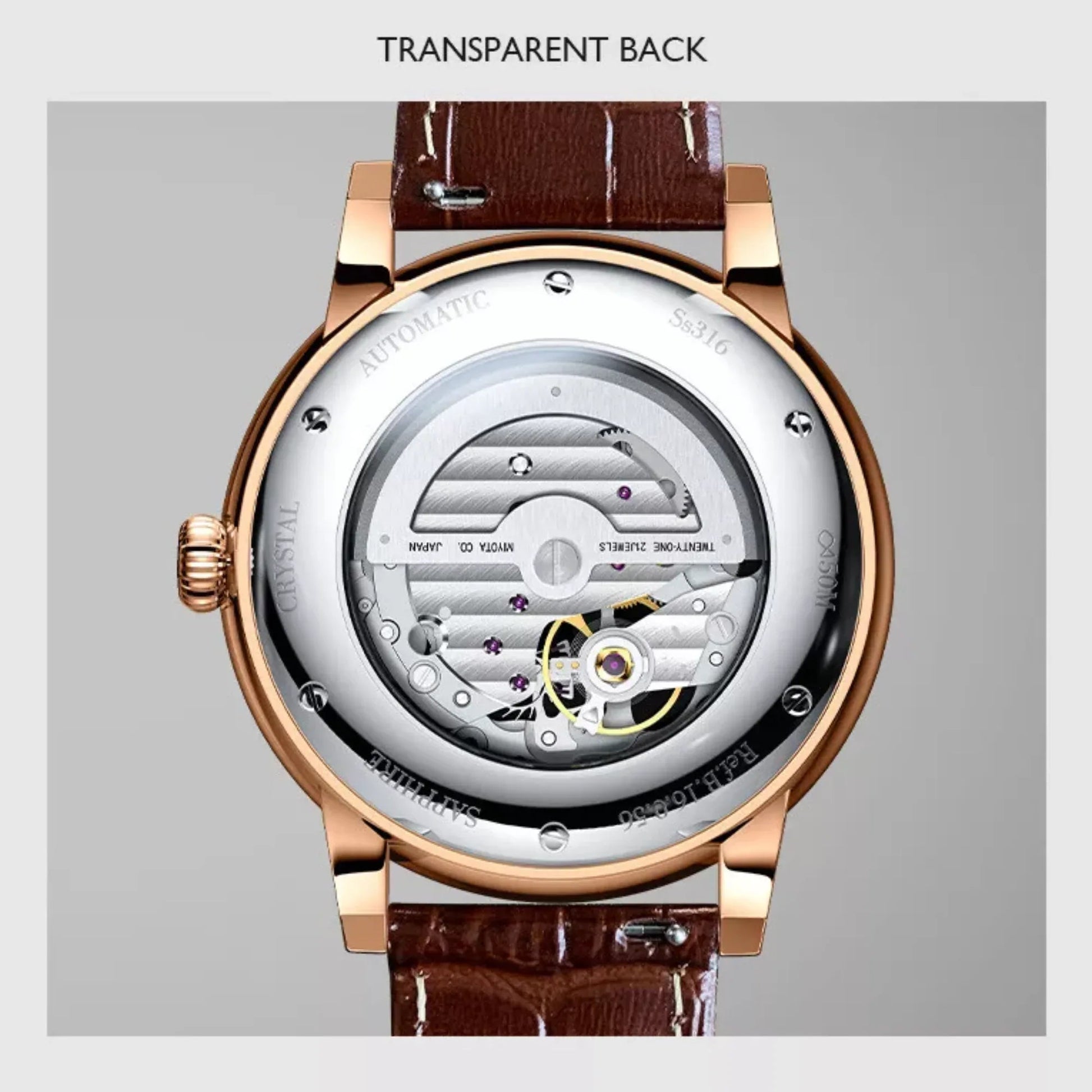 LOBINNI Mechanical Watches Men'S Dating Business Applies For Various Occasions, Stainless Steel Waterproof Advanced Watches - 16056 - DREAM WATCHES