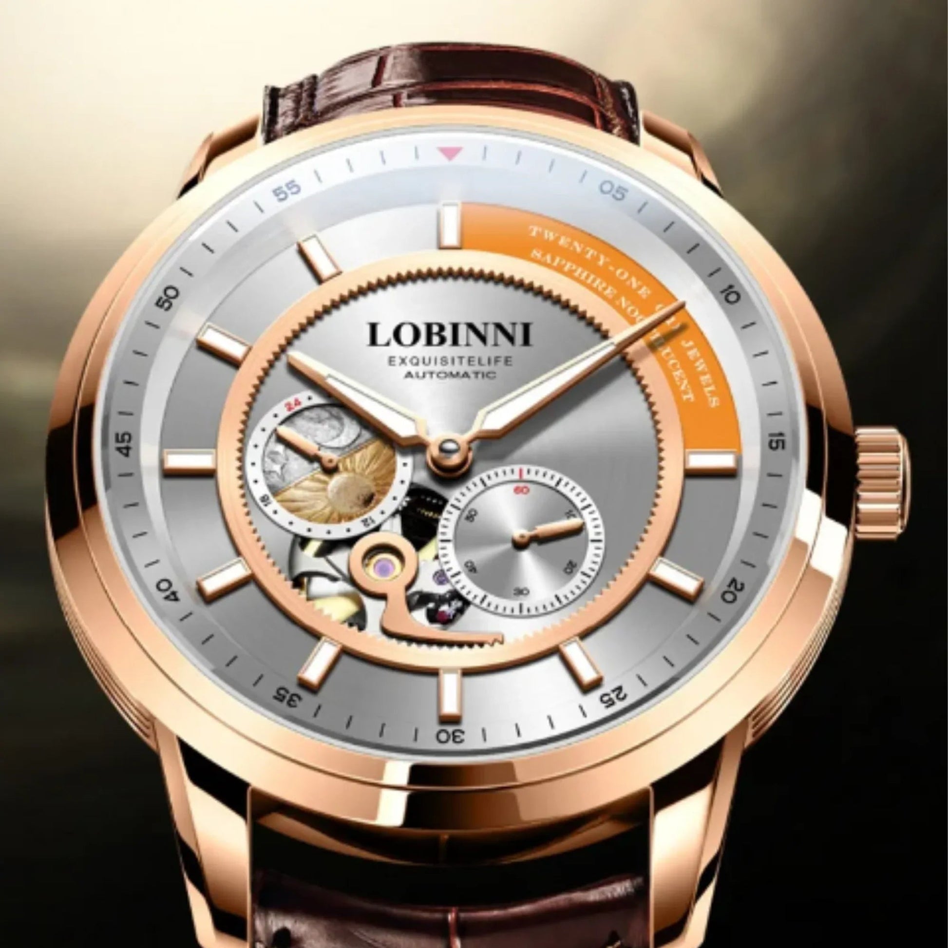 LOBINNI Men Dress Watch Sapphire Glass MIYOTA Movement Watches Top Brand Luxury Automatic Mechanical Watch Waterproof Clock - 9017 - DREAM WATCHES