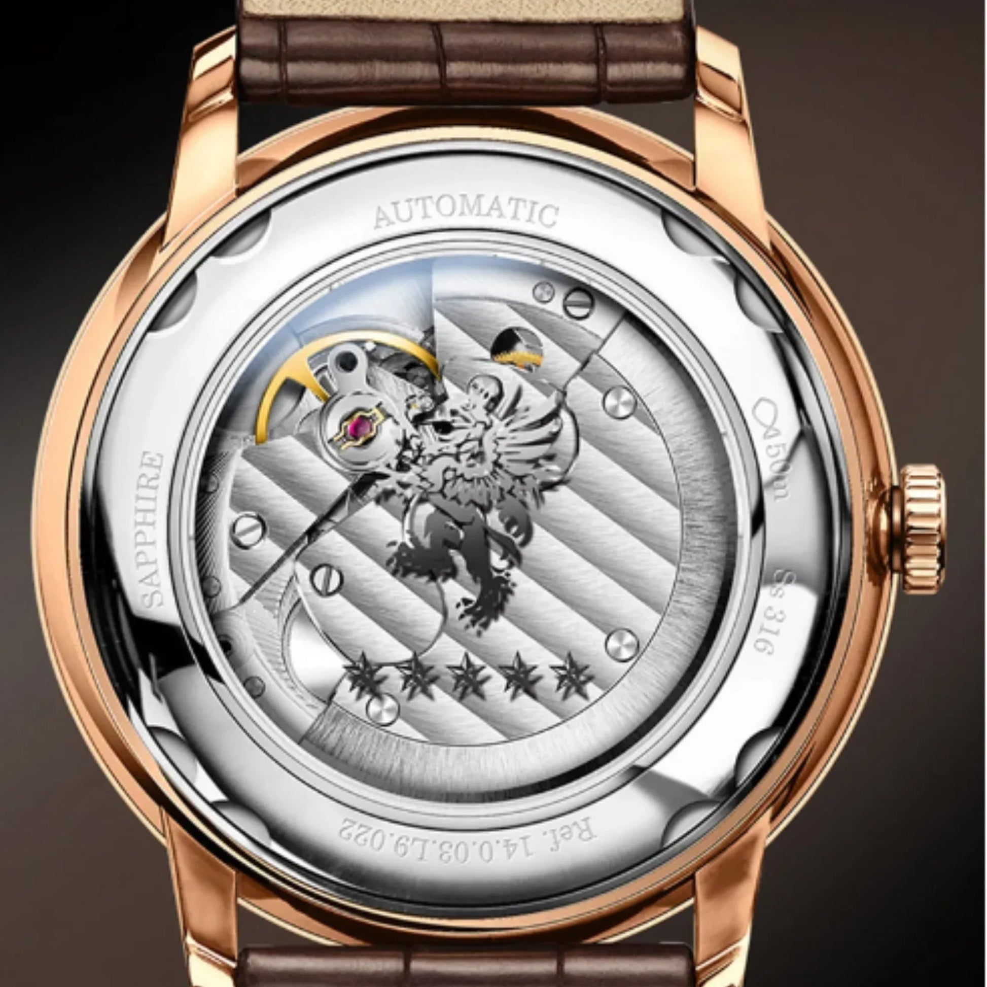 LOBINNI Men Watches Automatic Stainless Steel Waterproof Watch - 14003 - DREAM WATCHES