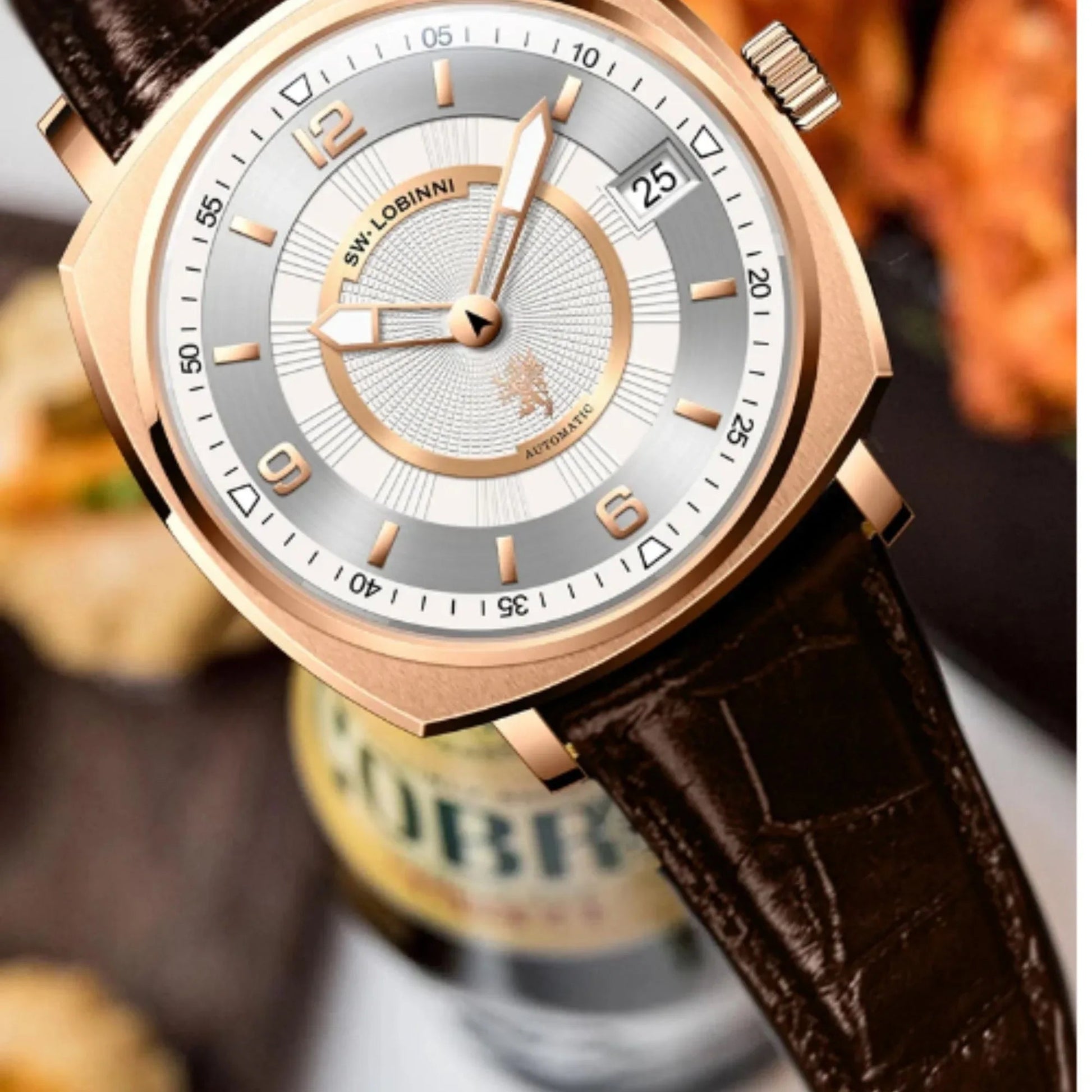 LOBINNI Men Watch,Mens Automatic Watches Fashion Waterproof Mechanical Wristwatches Switzerland Clock Sapphire Top Luxury Brand - 16055 - DREAM WATCHES