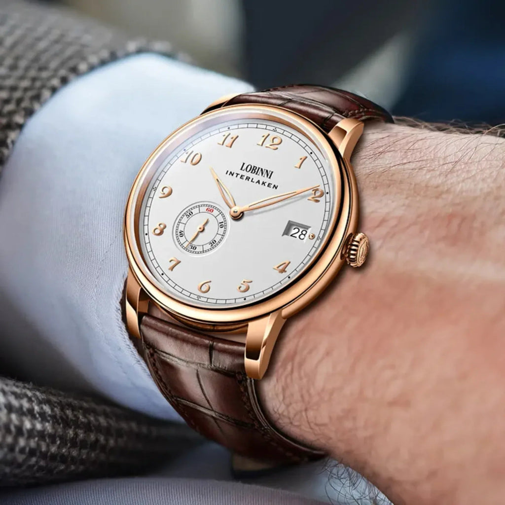 Lobinni men's luxury watch automatic Ultrathinmechanical watch with Micro Rotor Movement - 1888 - DREAM WATCHES