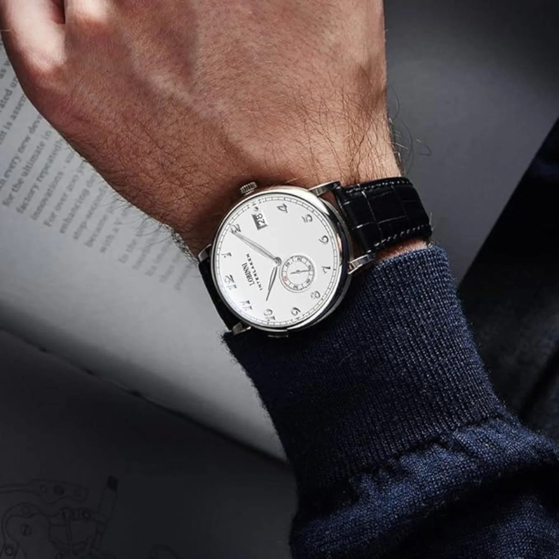 Lobinni men's luxury watch automatic Ultrathinmechanical watch with Micro Rotor Movement - 1888 - DREAM WATCHES