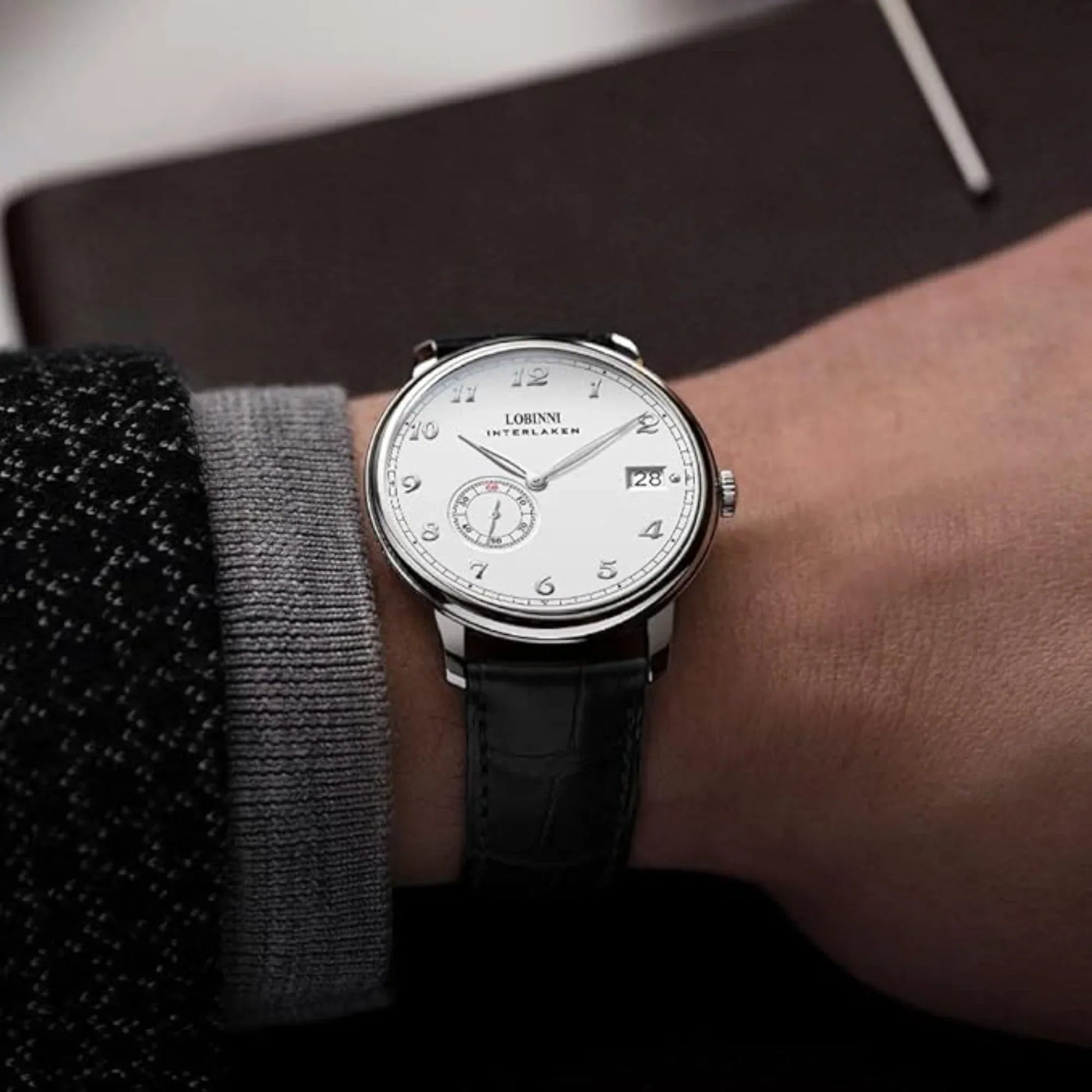 Lobinni men's luxury watch automatic Ultrathinmechanical watch with Micro Rotor Movement - 1888 - DREAM WATCHES