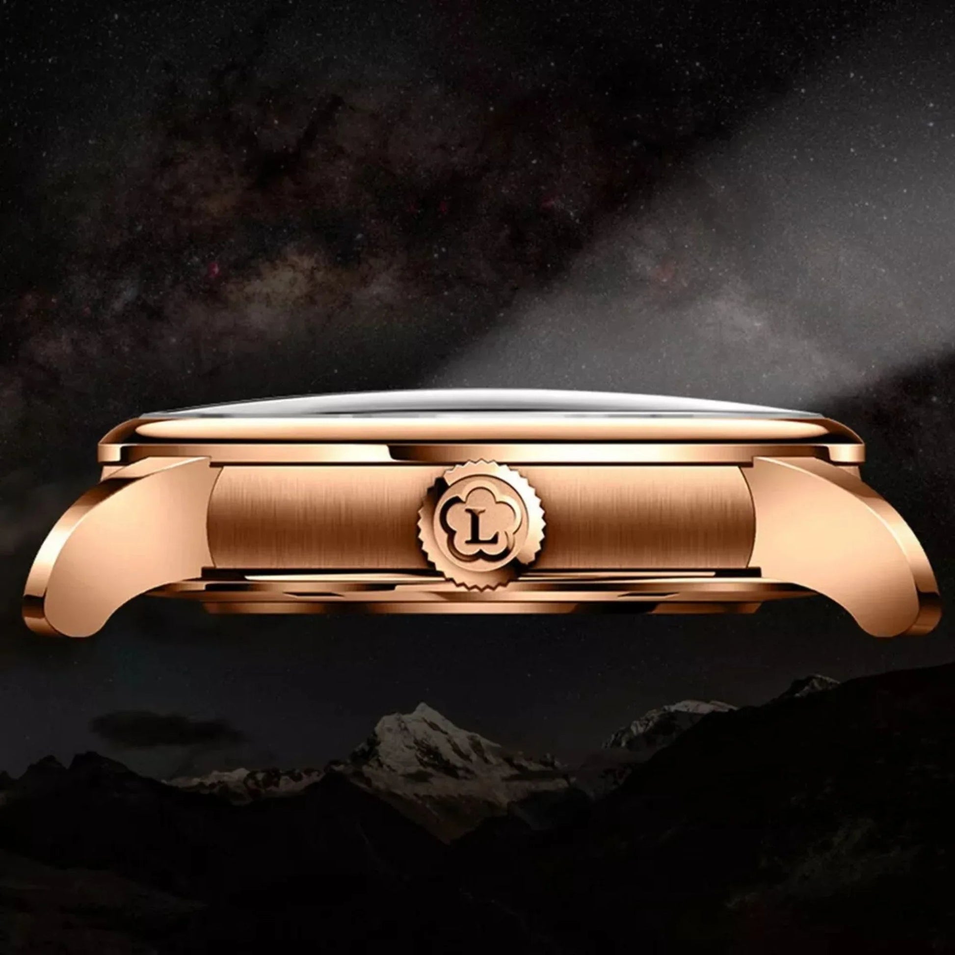 Lobinni Men's Stainless Steel Dress Automatic Mechanical Week Calendar Fashion Top Brand Luxury Watch - 18015 - DREAM WATCHES