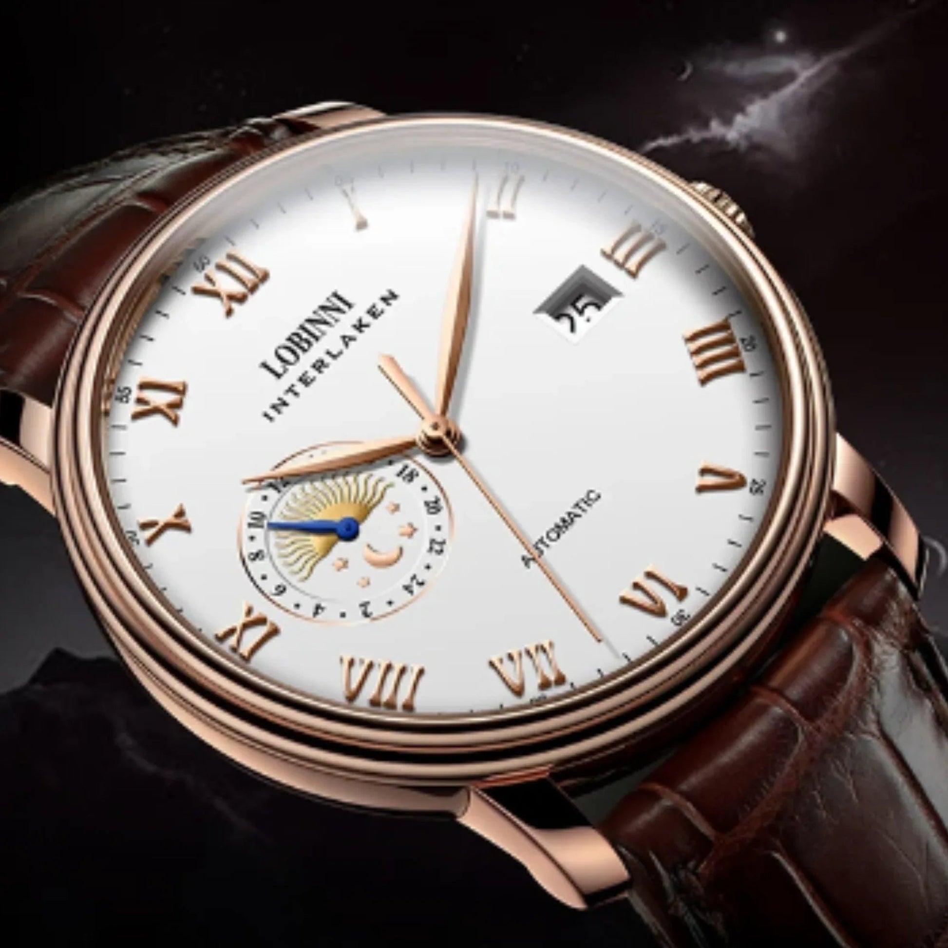 LOBINNI Men'S Watch Senior Design Multi -Style Automatic Mechanical Stainless Steel Waterproof Creative Personality Watches - 12032 - DREAM WATCHES