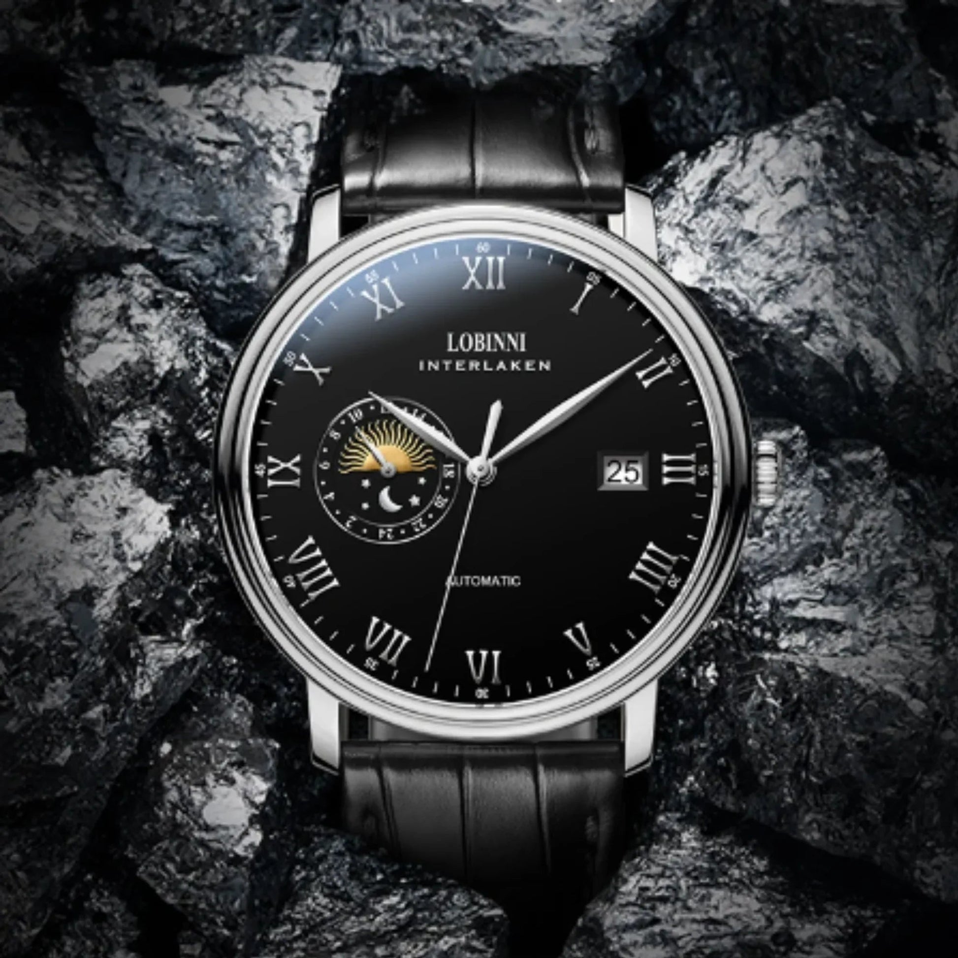 LOBINNI Men'S Watch Senior Design Multi -Style Automatic Mechanical Stainless Steel Waterproof Creative Personality Watches - 12032 - DREAM WATCHES
