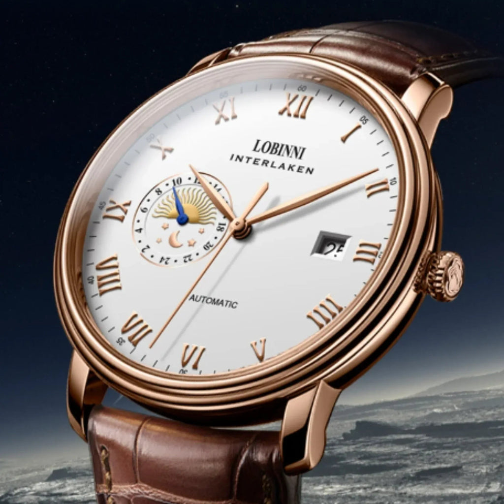 LOBINNI Men'S Watch Senior Design Multi -Style Automatic Mechanical Stainless Steel Waterproof Creative Personality Watches - 12032 - DREAM WATCHES