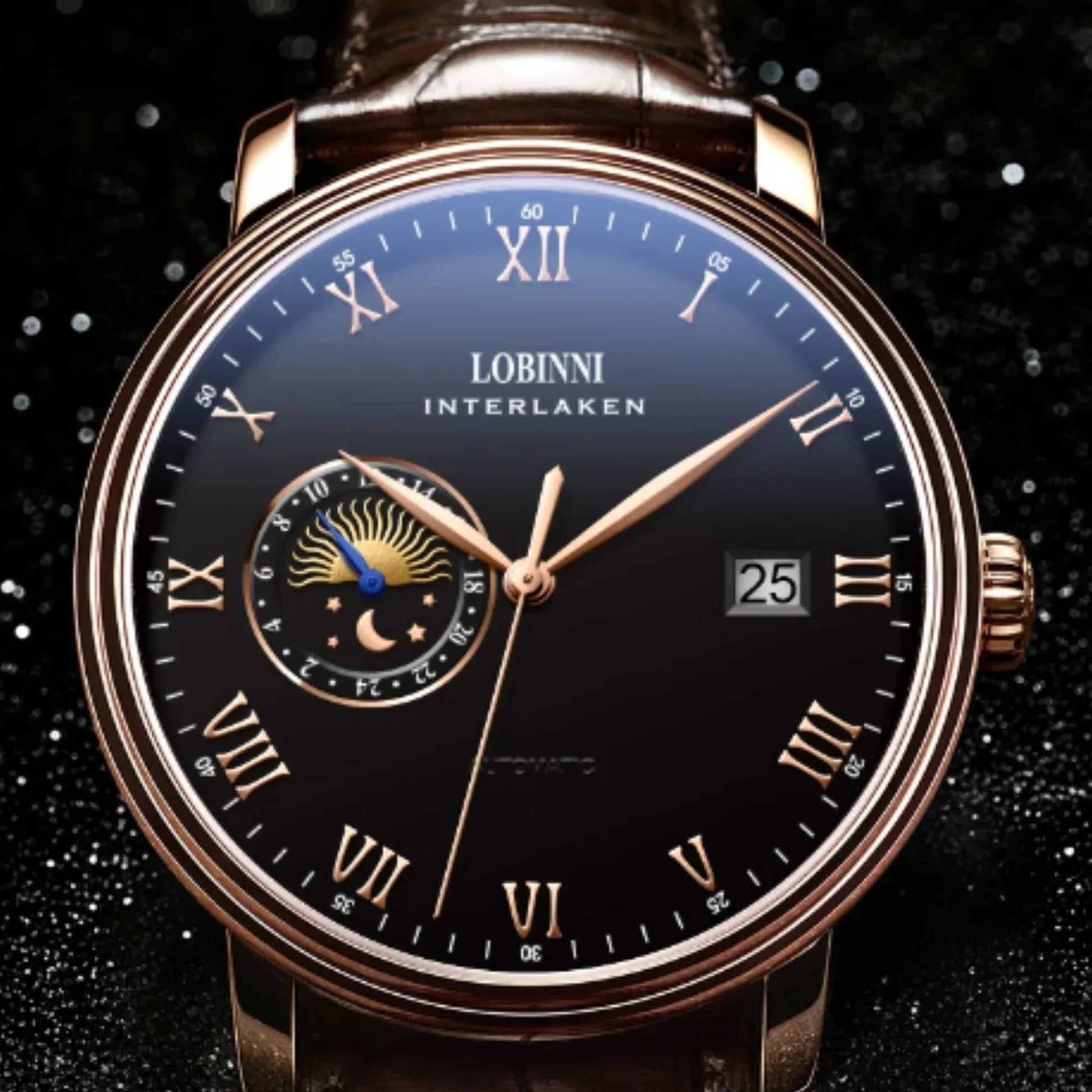 LOBINNI Men'S Watch Senior Design Multi -Style Automatic Mechanical Stainless Steel Waterproof Creative Personality Watches - 12032 - DREAM WATCHES