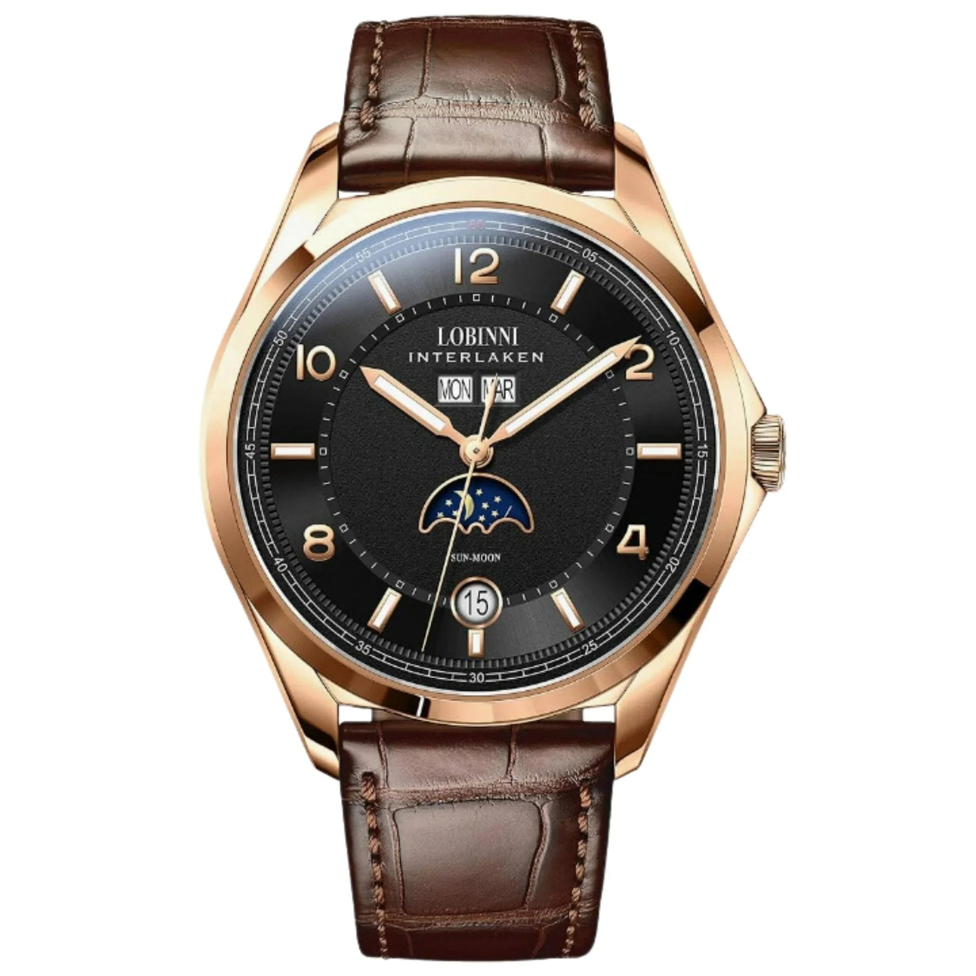 Lobinni Original Design Automatic Men's Watch Top Luxury Brand Business montre homme Seagull Men's Mechanical Watch - DREAM WATCHES