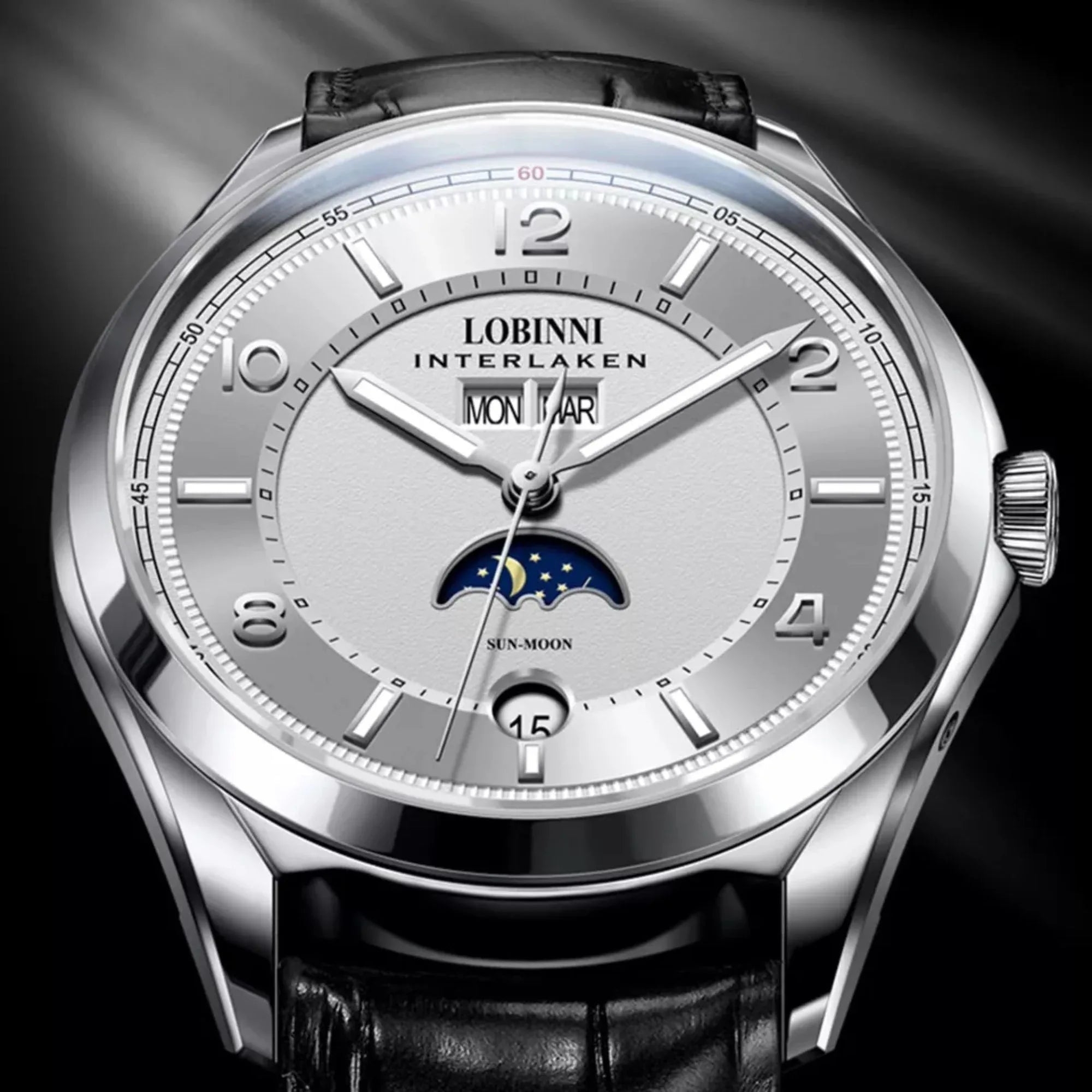 Lobinni Original Design Automatic Men's Watch Top Luxury Brand Business montre homme Seagull Men's Mechanical Watch - DREAM WATCHES