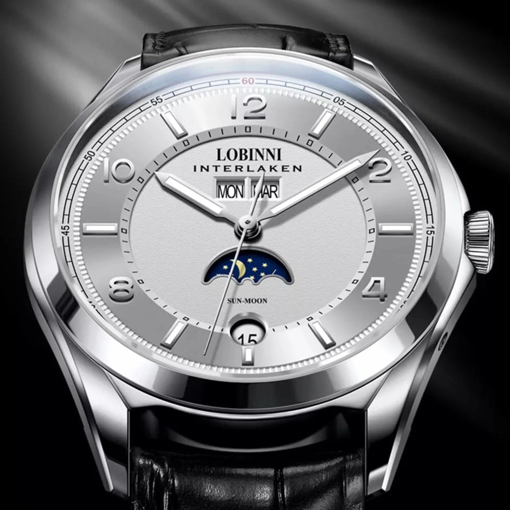 Lobinni Original Design Automatic Men's Watch Top Luxury Brand Business montre homme Seagull Men's Mechanical Watch - DREAM WATCHES