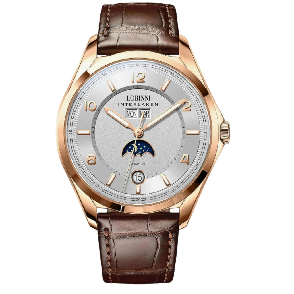 Lobinni Original Design Automatic Men's Watch Top Luxury Brand Business Seagull Men's Mechanical Watch - DREAM WATCHES