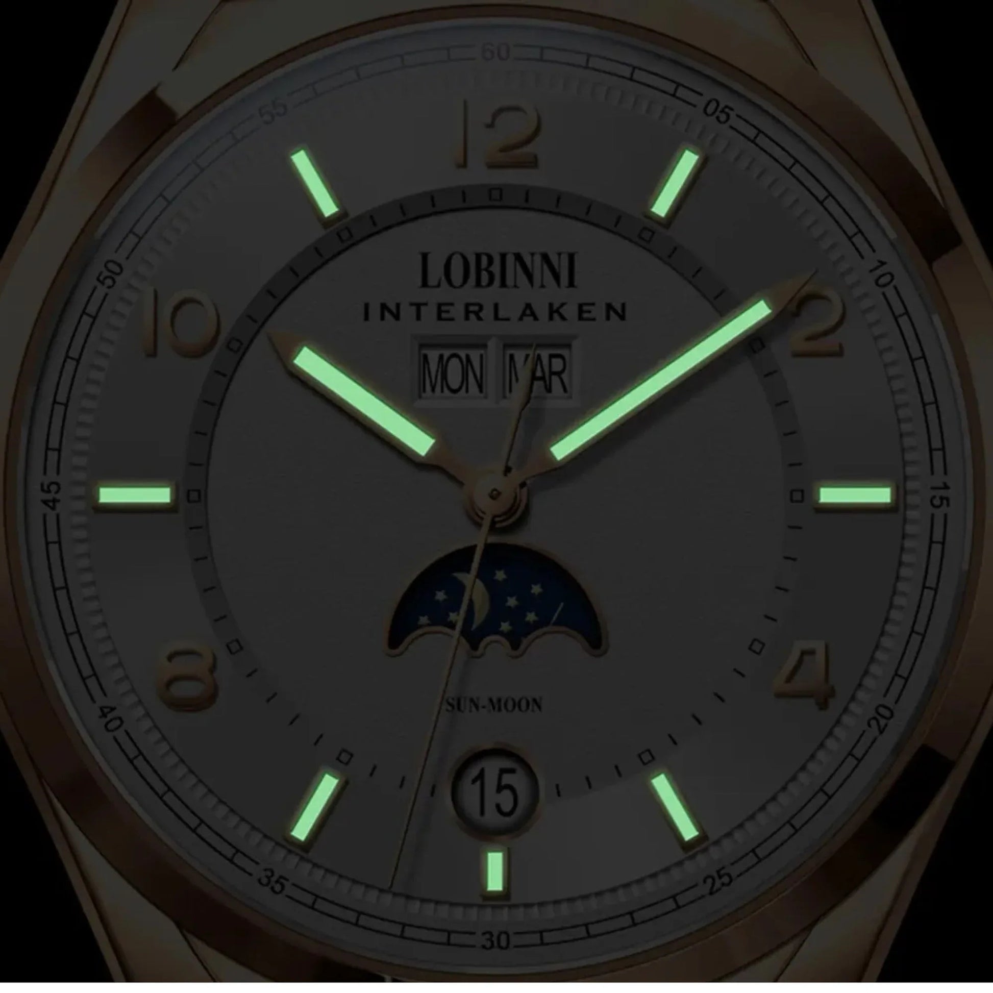 Lobinni Original Design Automatic Men's Watch Top Luxury Brand Business Seagull Men's Mechanical Watch - DREAM WATCHES