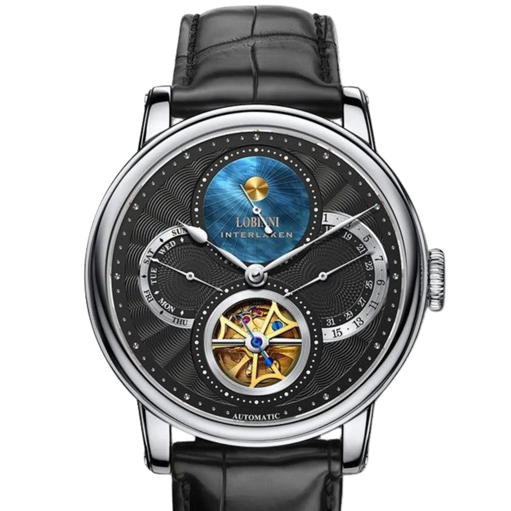 Lobinni skeleton mechanical watch luxury brand wristwatches automatic mechanical watch wrist for men - 16015 - DREAM WATCHES