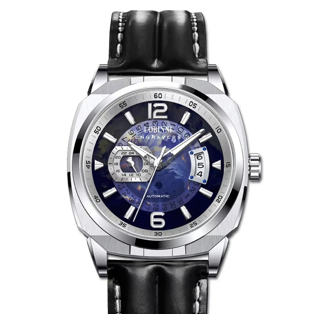 Lobinni sports watch men's square luminous pointer automatic mechanical watch - 16070 - DREAM WATCHES