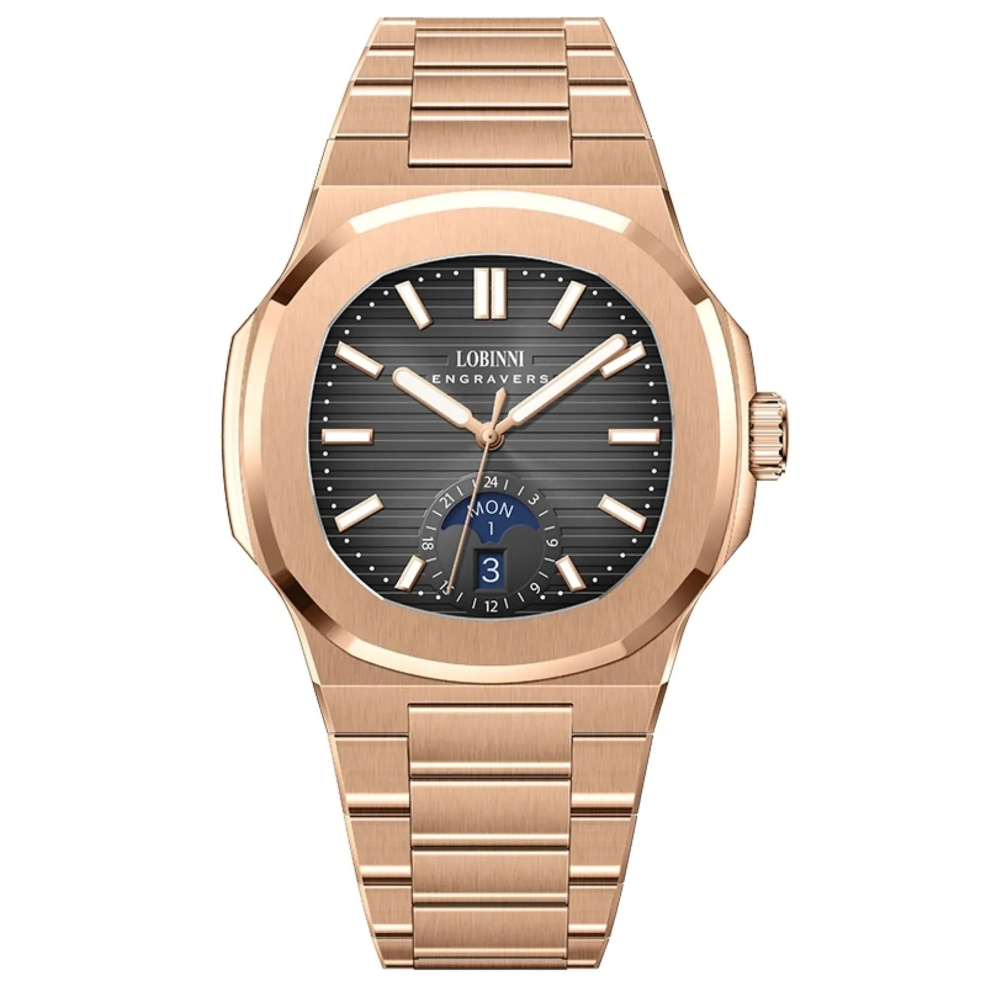 LOBINNI Stainless Steel Business Automatic Watch for Men - DREAM WATCHES
