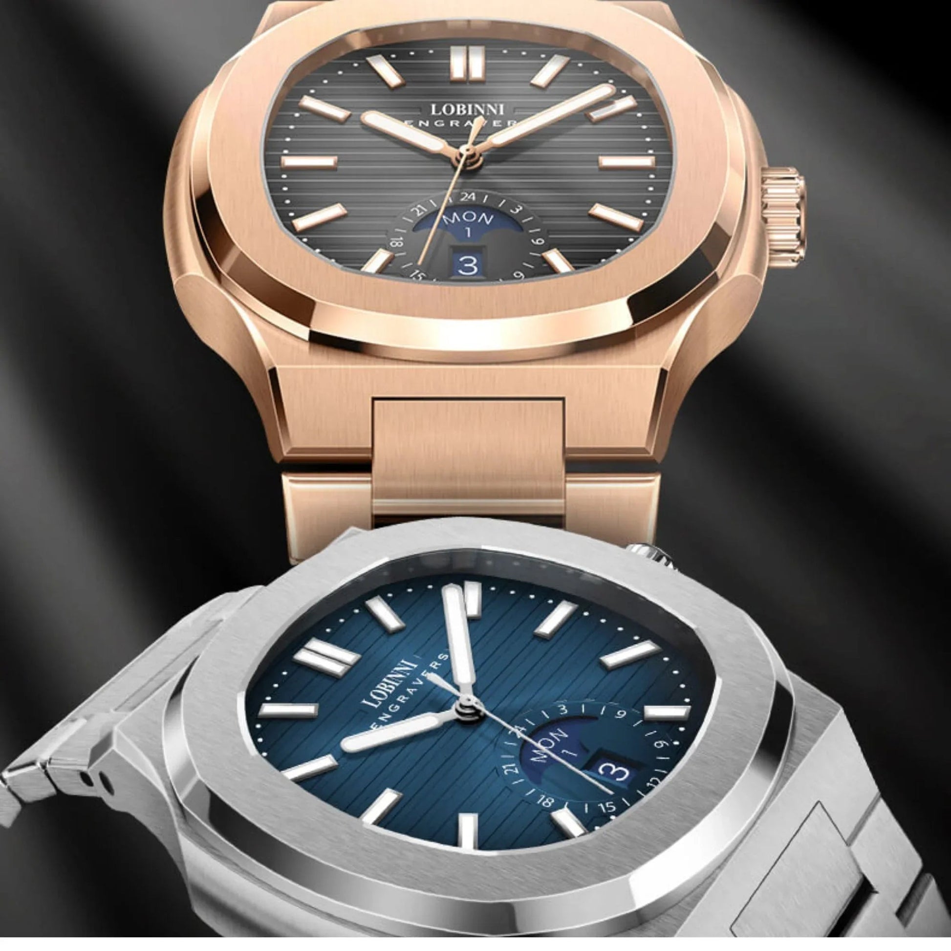 LOBINNI Stainless Steel Business Automatic Watch for Men - DREAM WATCHES