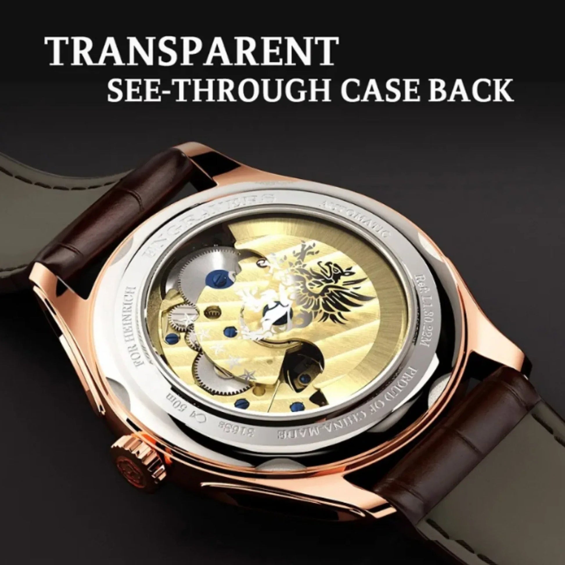LOBINNI Stainless Steel Men Watches Top Brand Luxury Automatic Mechanical Watch Sapphire Glass Waterproof Wirstwatch - 13021/22 - DREAM WATCHES