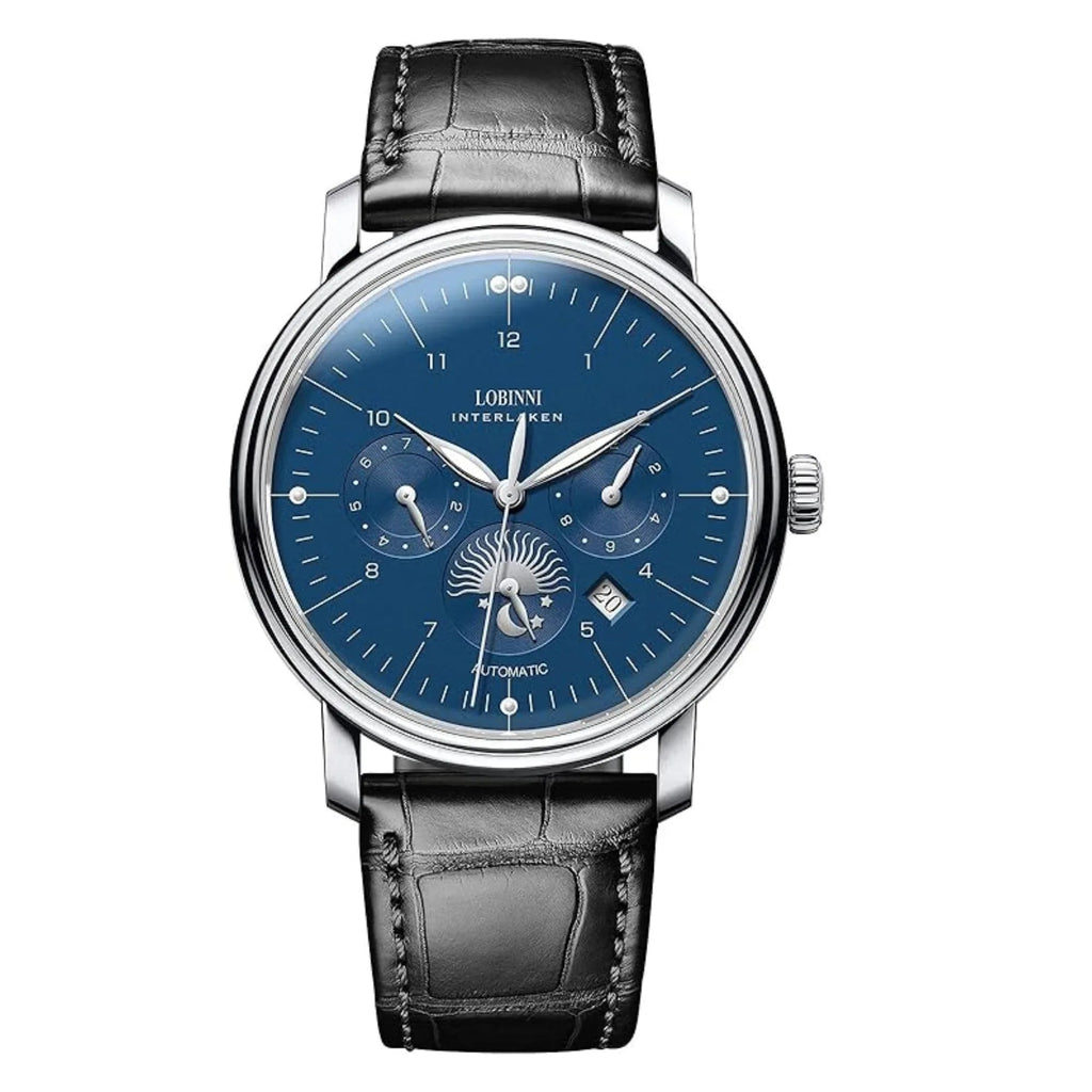 LOBINNI Top Brand Mechanical Watch Sapphire Glass Waterproof 50M Stainless Steel Automatic Watch Luxury Date Week Men Watches - 15008 - DREAM WATCHES