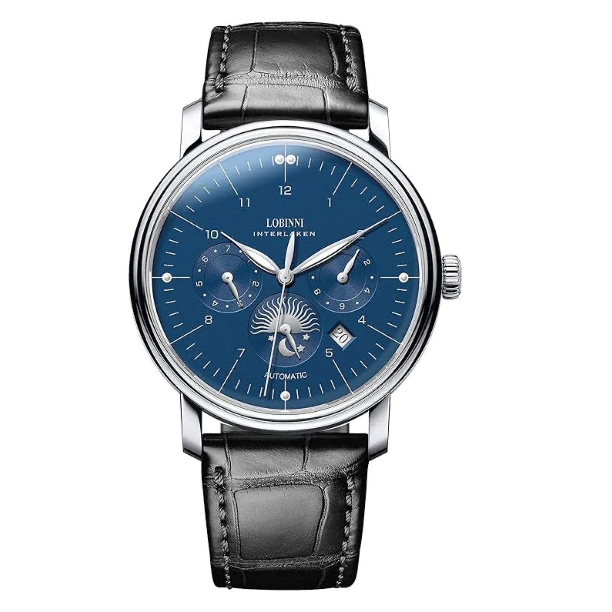 LOBINNI Top Brand Mechanical Watch Sapphire Glass Waterproof 50M Stainless Steel Automatic Watch Luxury Date Week Men Watches - 15008 - DREAM WATCHES