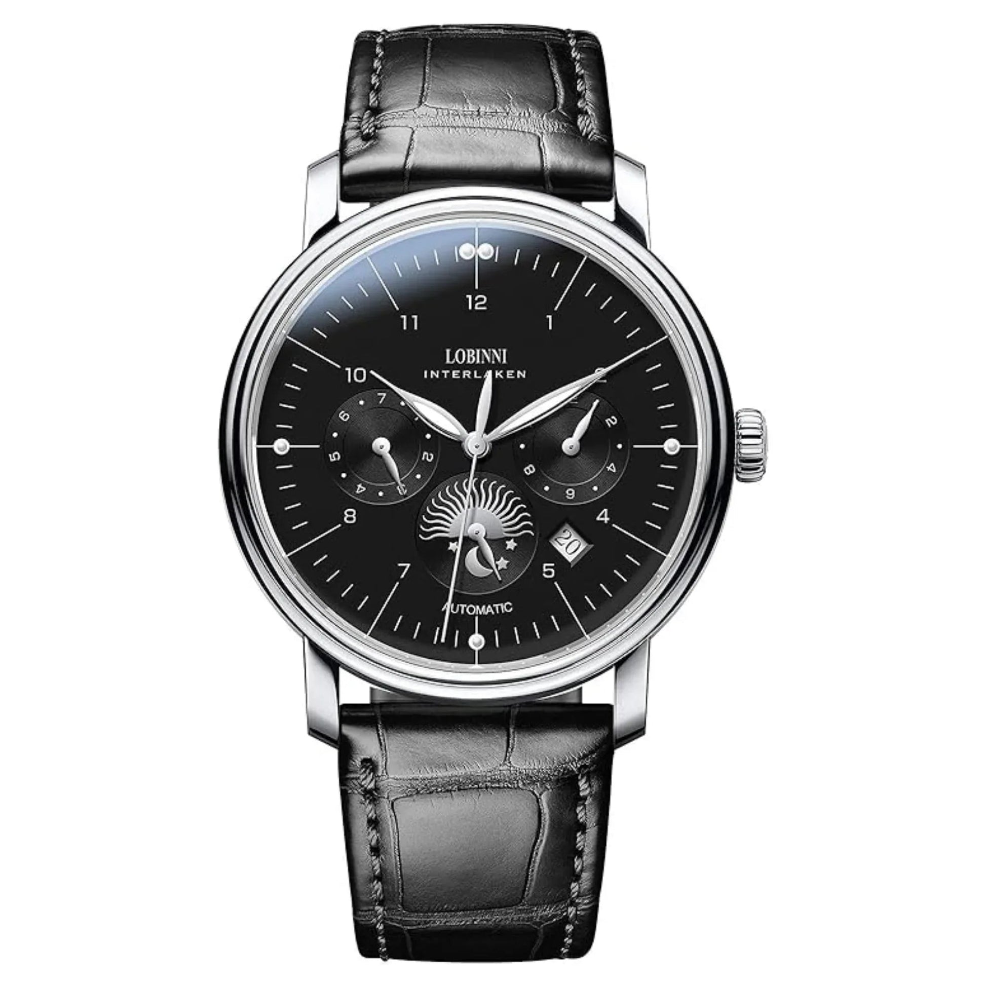 LOBINNI Top Brand Mechanical Watch Sapphire Glass Waterproof 50M Stainless Steel Automatic Watch Luxury Date Week Men Watches - 15008 - DREAM WATCHES