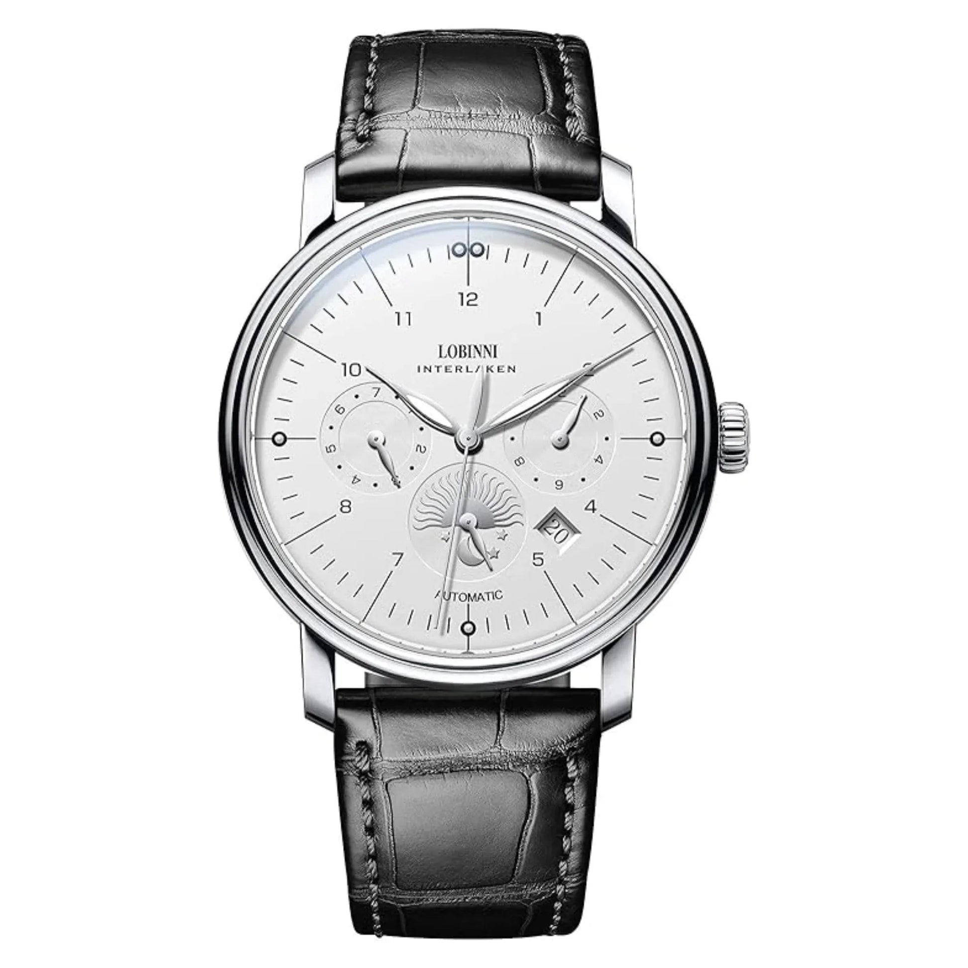 LOBINNI Top Brand Mechanical Watch Sapphire Glass Waterproof 50M Stainless Steel Automatic Watch Luxury Date Week Men Watches - 15008 - DREAM WATCHES