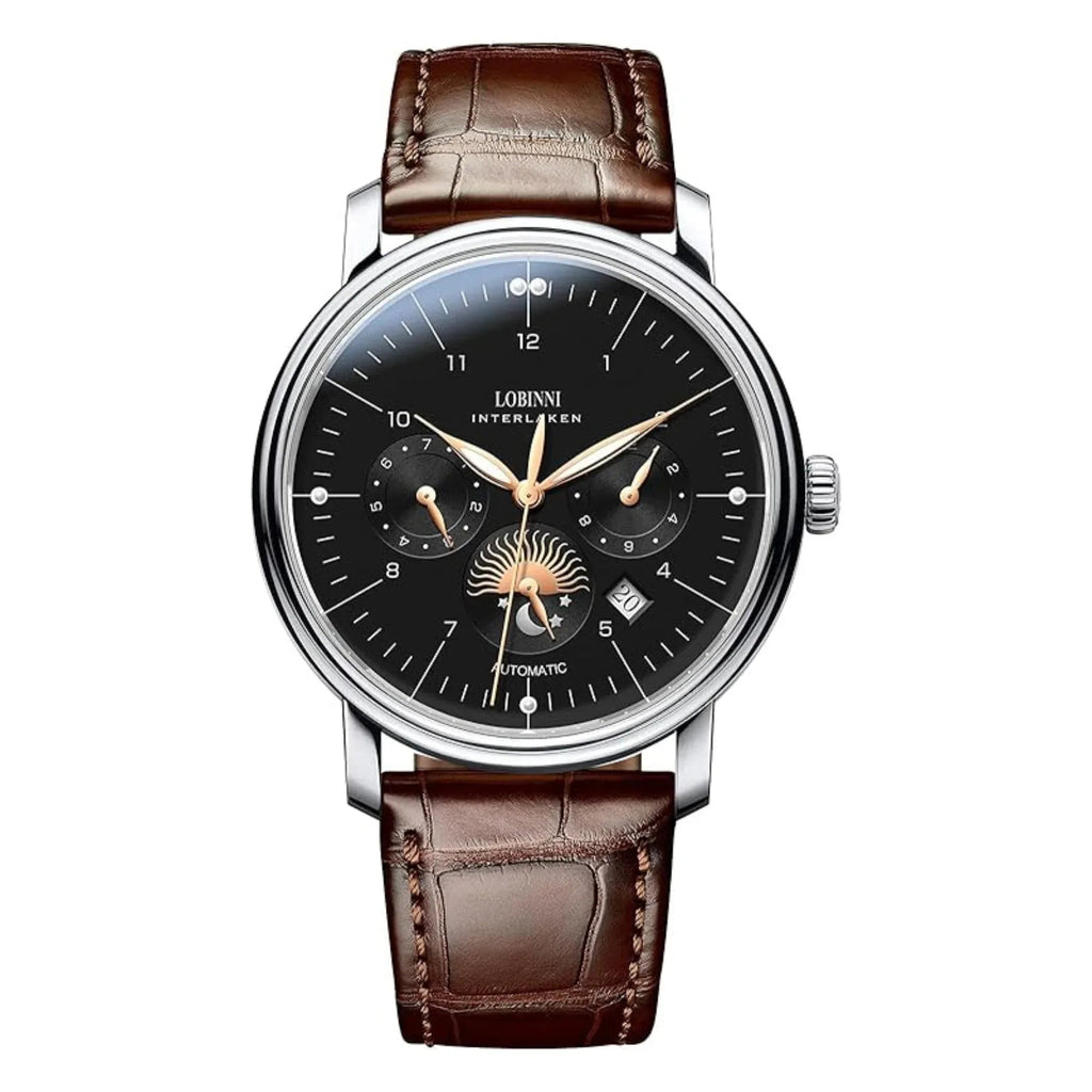LOBINNI Top Brand Mechanical Watch Sapphire Glass Waterproof 50M Stainless Steel Automatic Watch Luxury Date Week Men Watches - 15008 - DREAM WATCHES