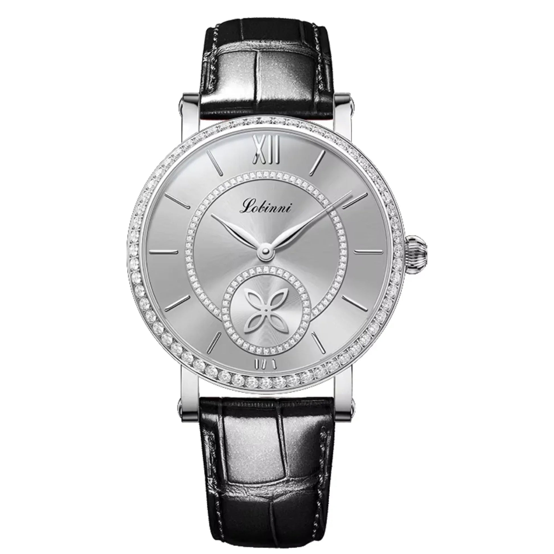 LOBINNI Watch For Women Sunray-Dial Zircon Seagull Movement Automatic Mechanical Wrist Watch Woman - 2073 - DREAM WATCHES