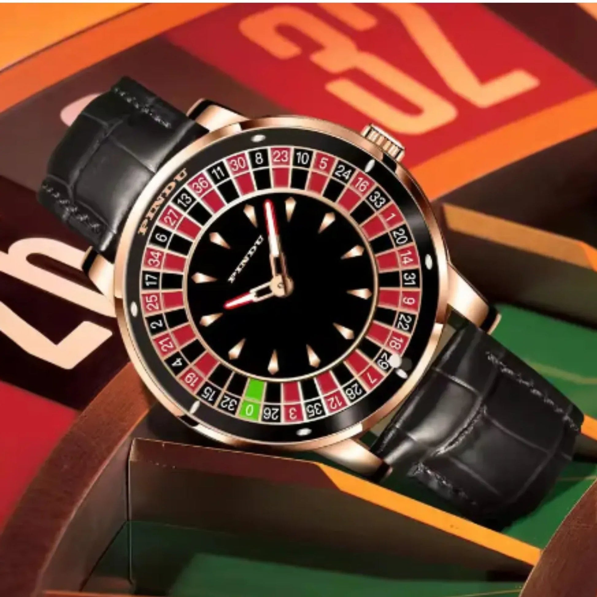 Luxury Casino Watch with Seiko NH-35 Automatic movement Rotating Disk Mens Mechanical watch Roulette - DREAM WATCHES