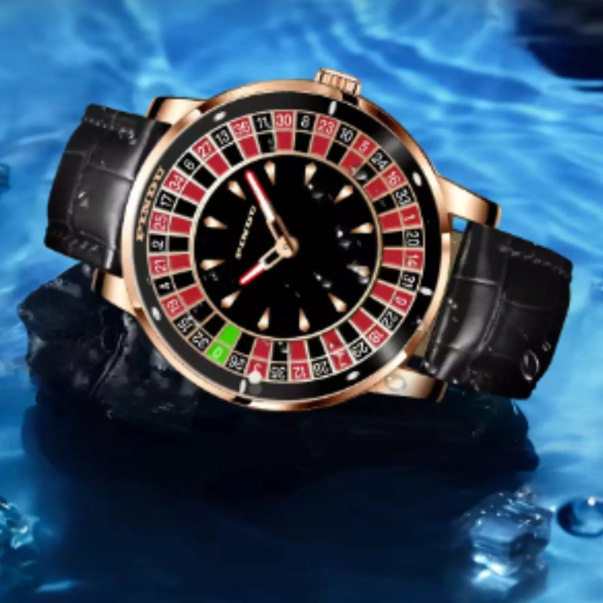 Luxury Casino Watch with Seiko NH-35 Automatic movement Rotating Disk Mens Mechanical watch Roulette - DREAM WATCHES