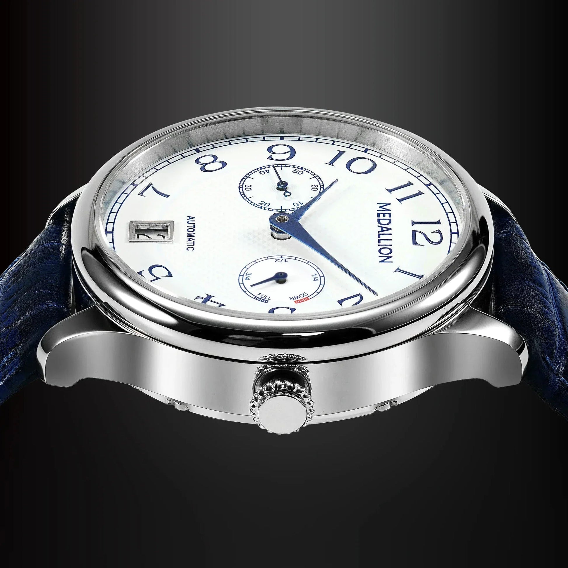 MEDALLION "Symphony" Mens 40 mm Automatic - Electric Blue - DREAM WATCHES