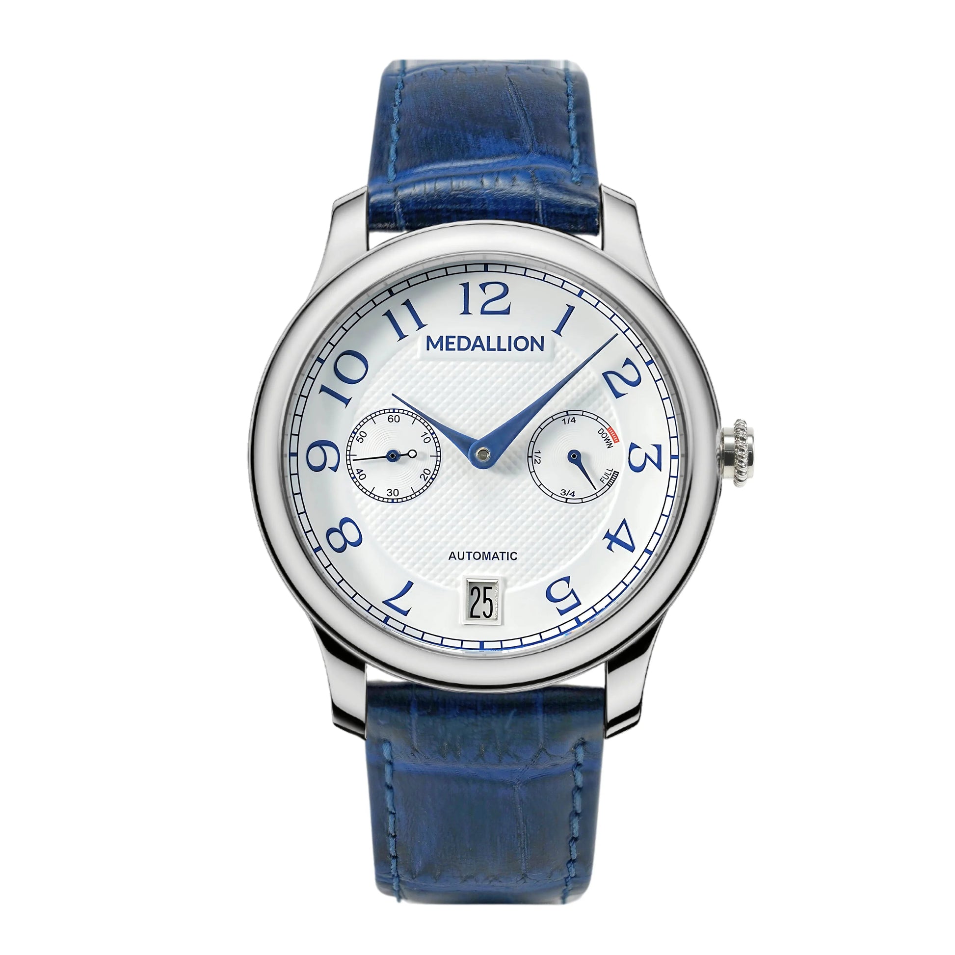 MEDALLION "Symphony" Mens 40 mm Automatic - Electric Blue - DREAM WATCHES