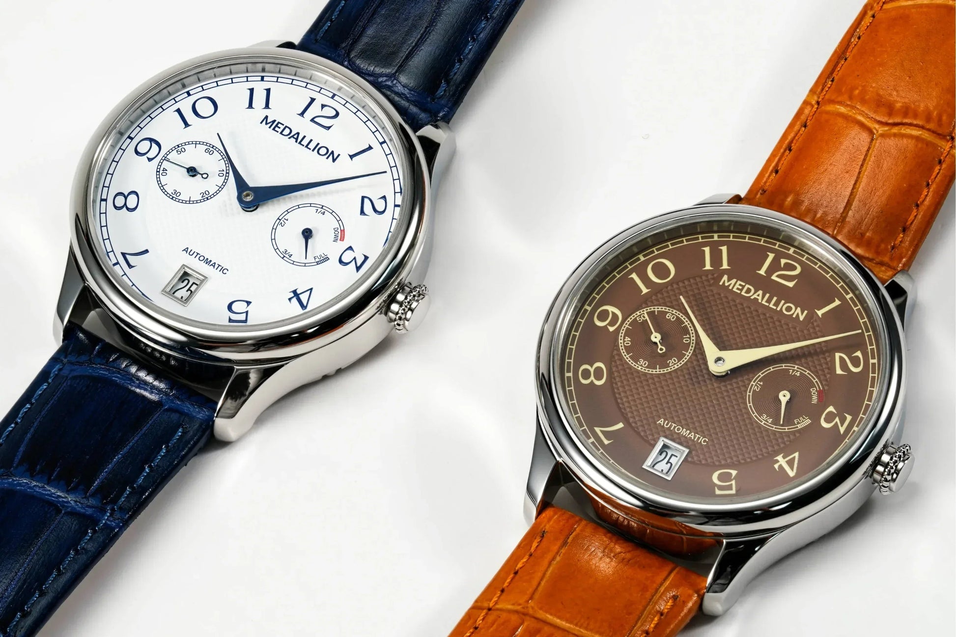 MEDALLION "Symphony" Mens 40 mm Automatic - Enamel Brown - DREAM WATCHES