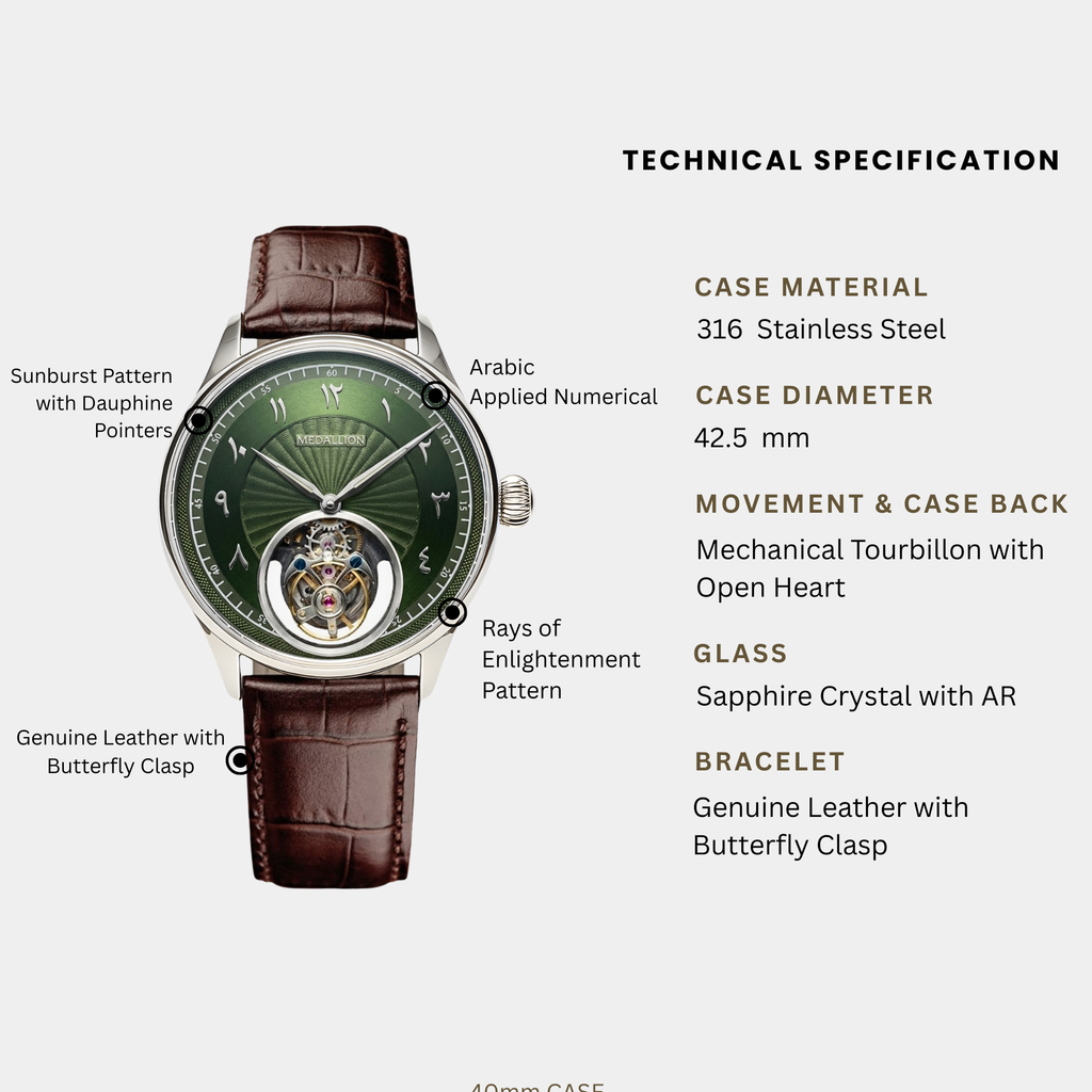 MEDALLION Grand Tourbillon Emerald Arabic - DREAM WATCHES