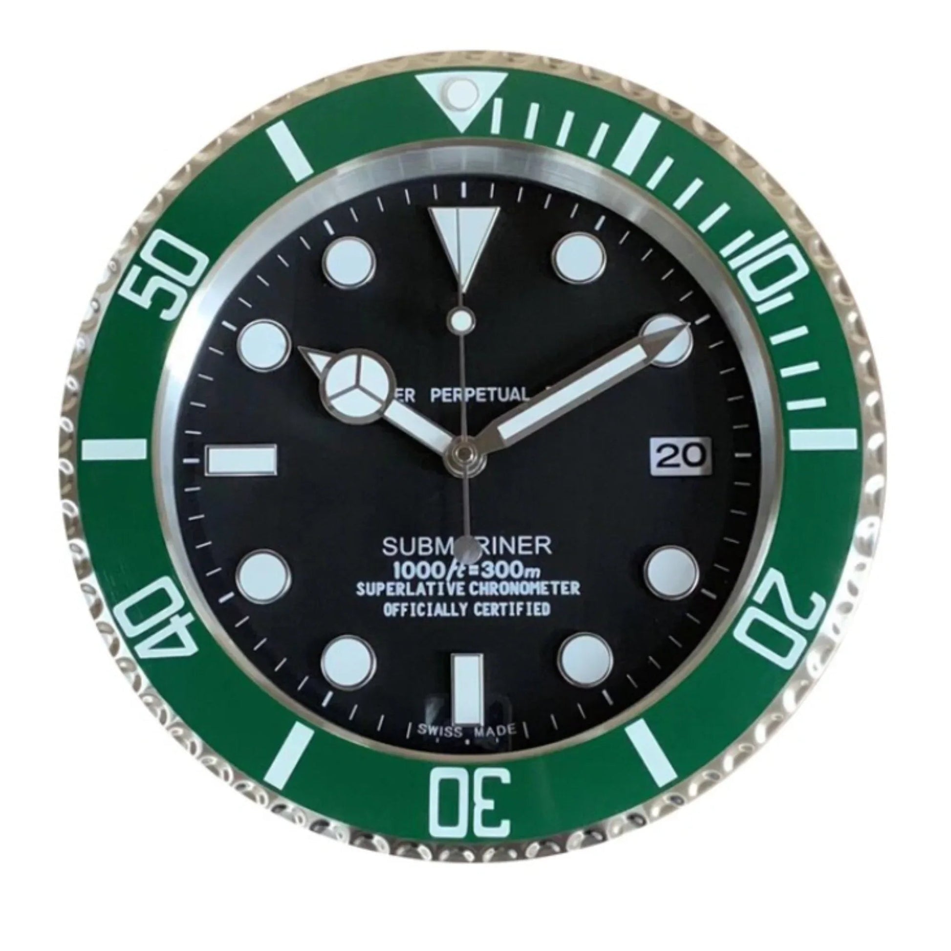 Metal Wall Clock With Timeless Swiss Design With Date Functionality| Wall Clock For Watch Enthusiasts | Perfect For Gifting - DREAM WATCHES