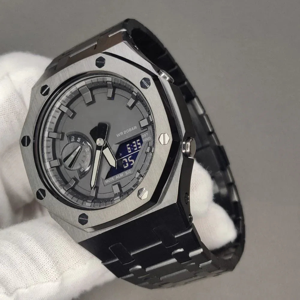 Mod Kit Metal Watchband and Metal Case for G-shock GM-2100 and GM-2110/B-2100 