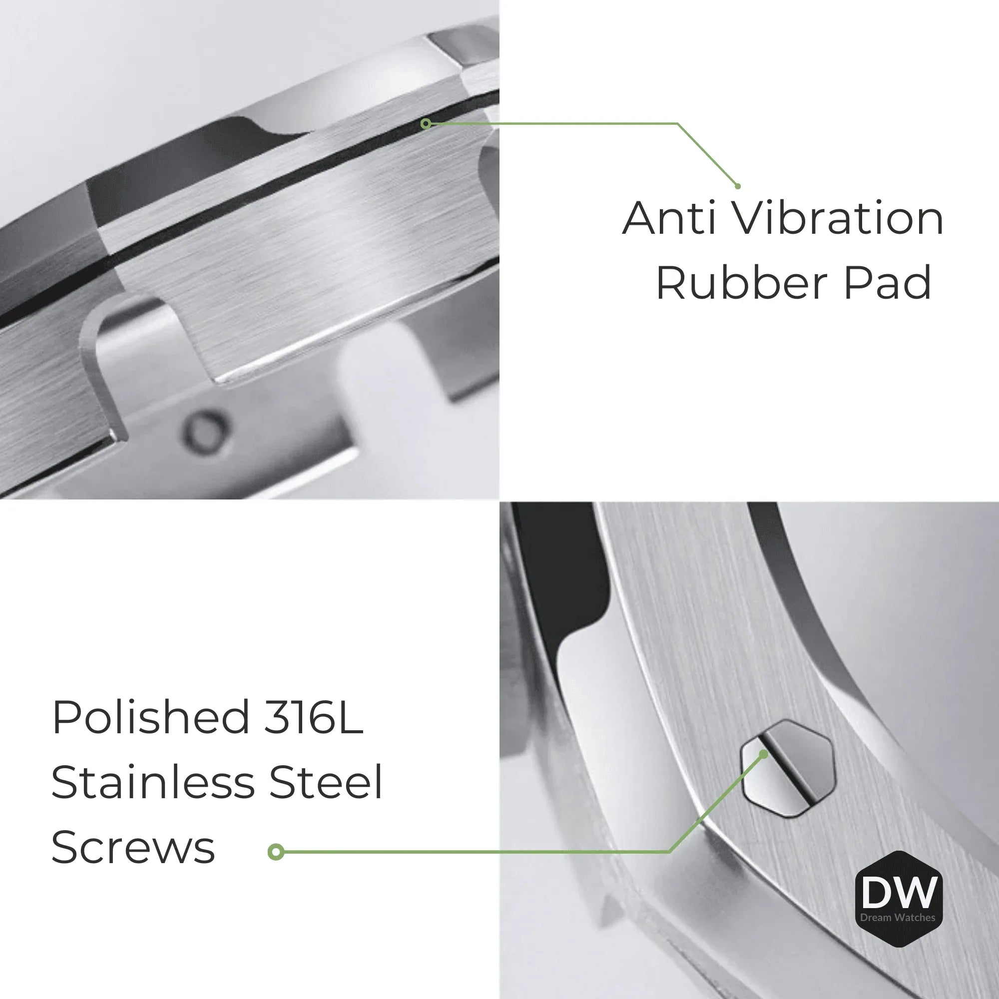 Mod Kit Metal Watchband and Metal Case for G-shock GM-2100 and GM-2110/BA-2100 