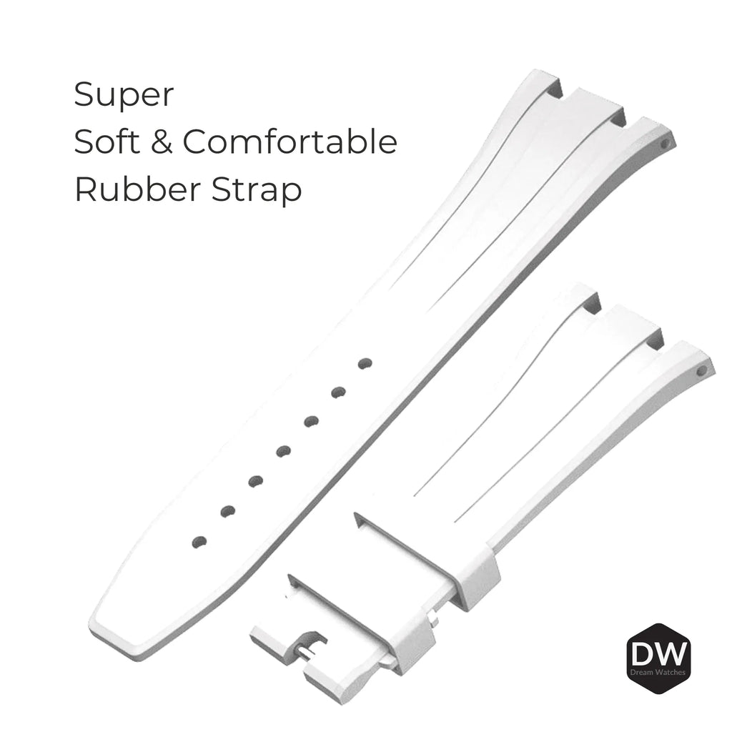 Mod Kit Metal Watchband and Metal Case for G-shock GM-2100 and GM-2110/BA-2100 " Casioak" (White Bracelet) - DREAM WATCHES